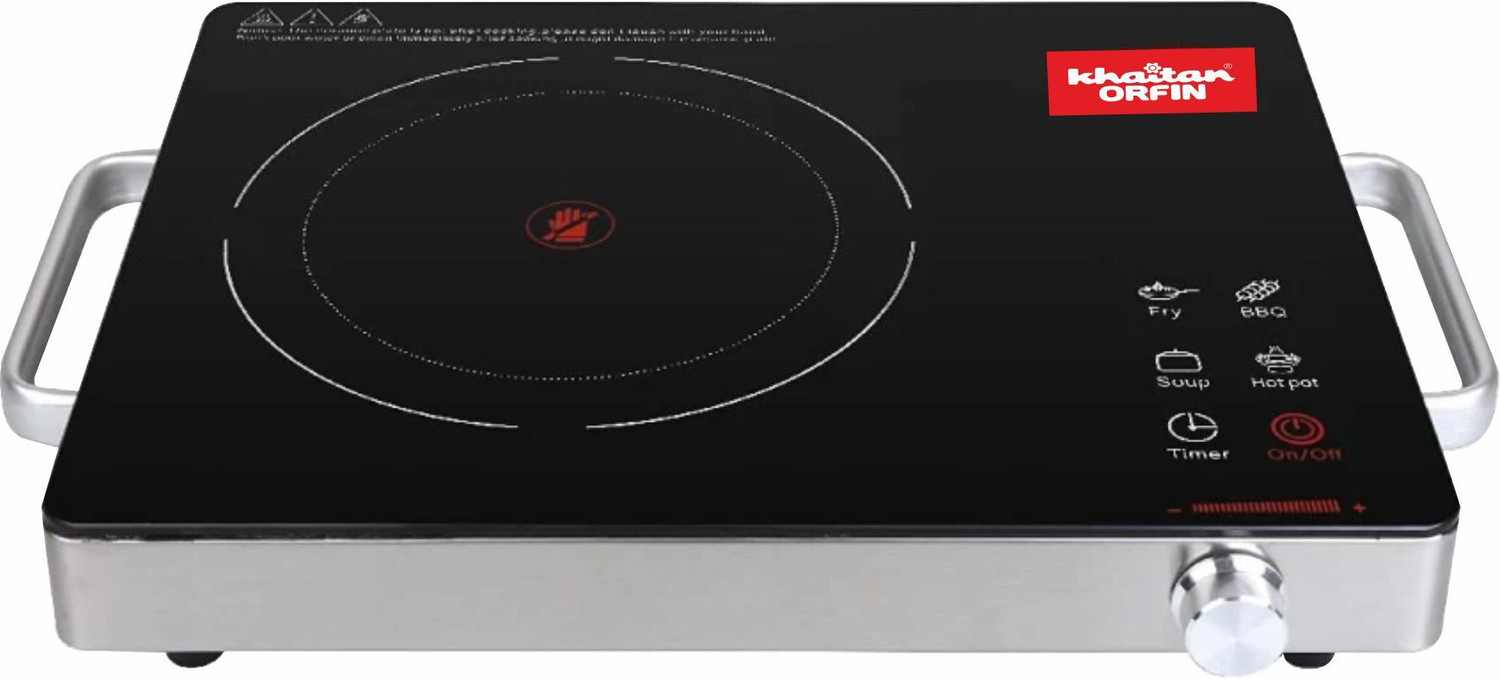 Image of Khaitan Orfin 2200 W Radiant Cooktop Touch Panel (Black, KO425)
