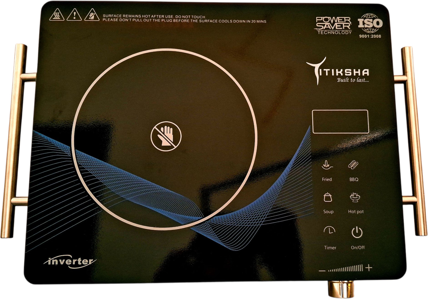 Image of titiksha enterprises 2200 W Infrared Cooktop Touch Panel (Black, Thermoedge)
