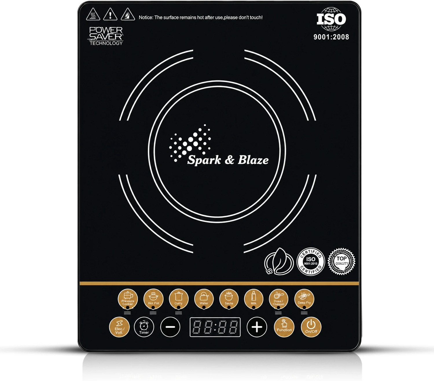 Image of HAVELLS 2000 W Induction Cooktop Touch Panel (Black, TC20)