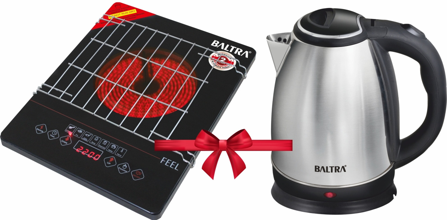 Image of Baltra 2400 W Infrared Cooktop Touch Panel, Jog Dial (Black, BIC-162, Magic)