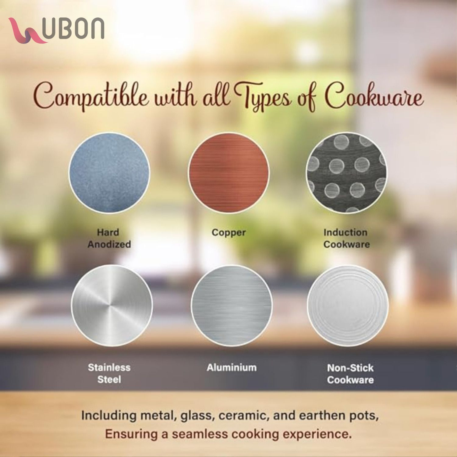 Image of Ubon 2500 W Infrared Cooktop Touch Panel (Black, 2500w Heavyduty Infrared Induction Cooktop for Efficient Smart Cooking)