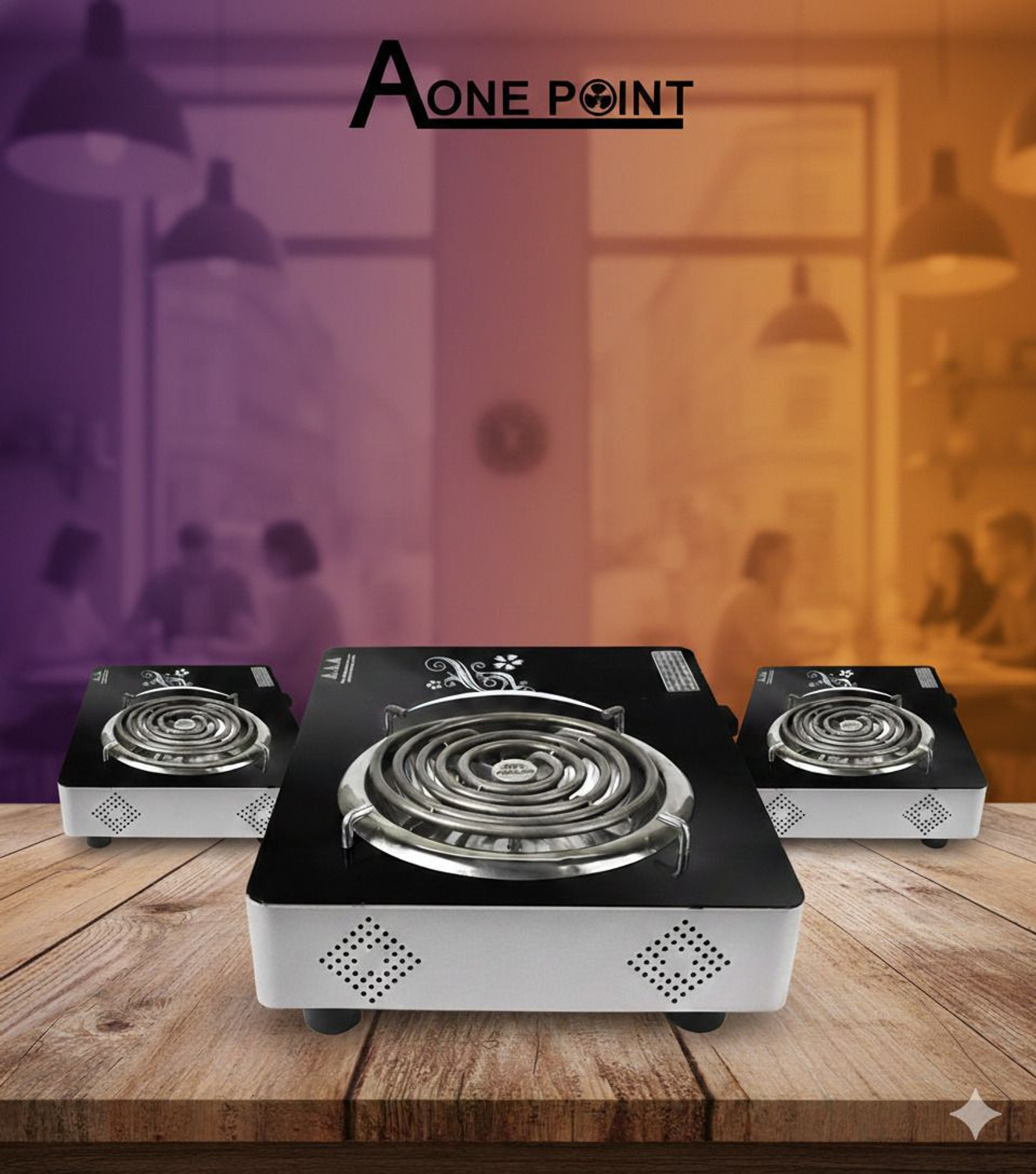 Image of All Star 1500 W Induction Cooktop Touch Panel (Red, STARA207)