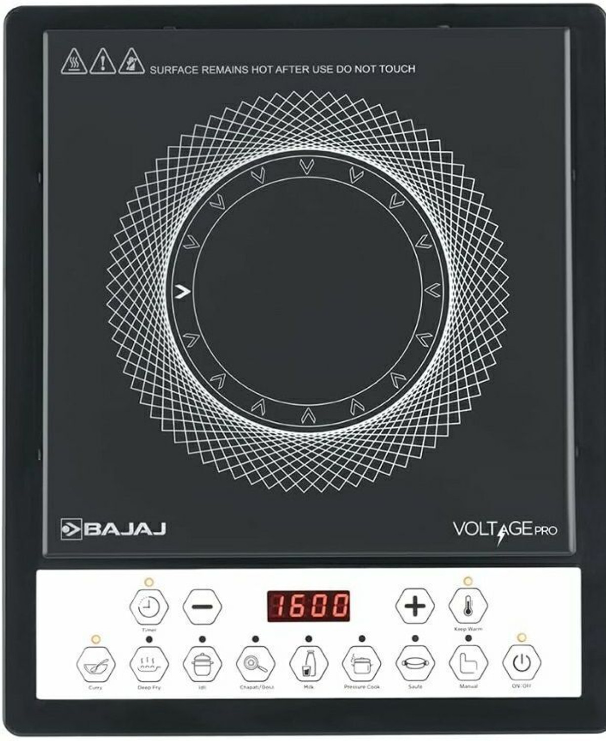 Image of HAVELLS 2000 W Induction Cooktop Touch Panel (Black, TC20)