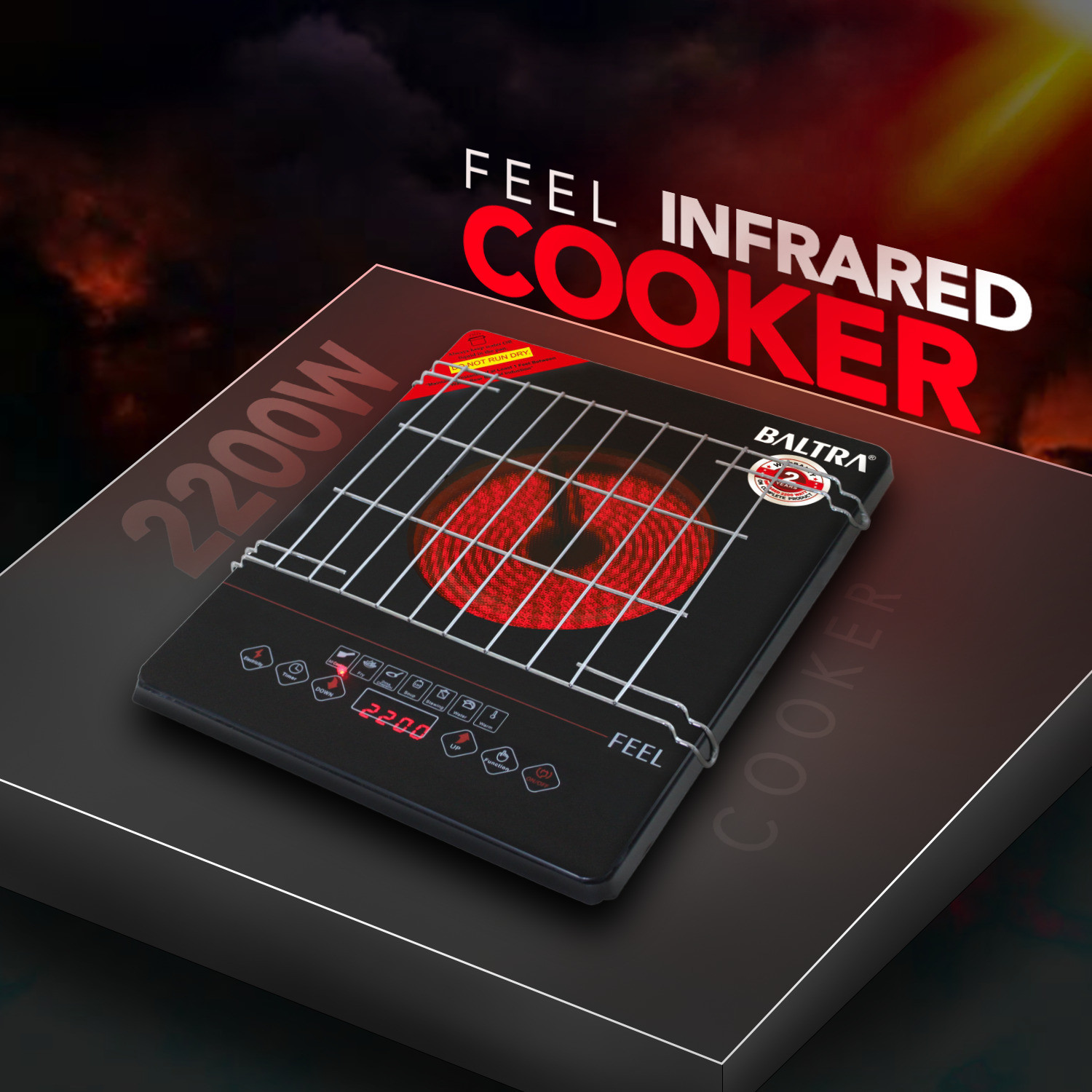 Image of Firstchoice 2000 W Induction Cooktop Touch Panel (Black, FC 109 BHARAT)