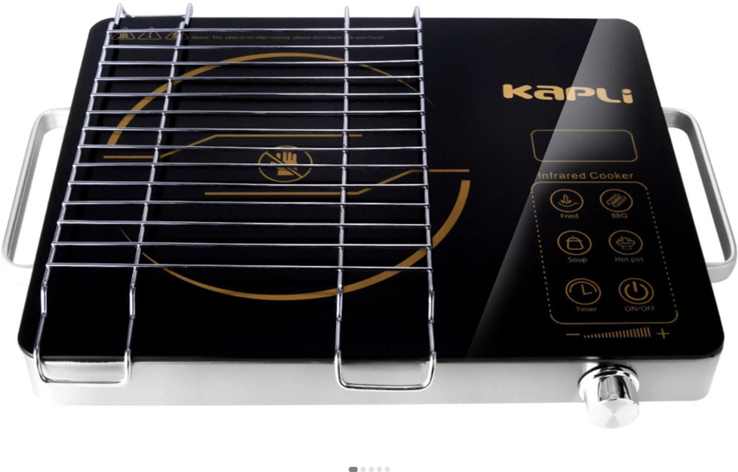 Image of Kutchina 2000 W Infrared Cooktop Push Button (Black, BOLT EXCEL)