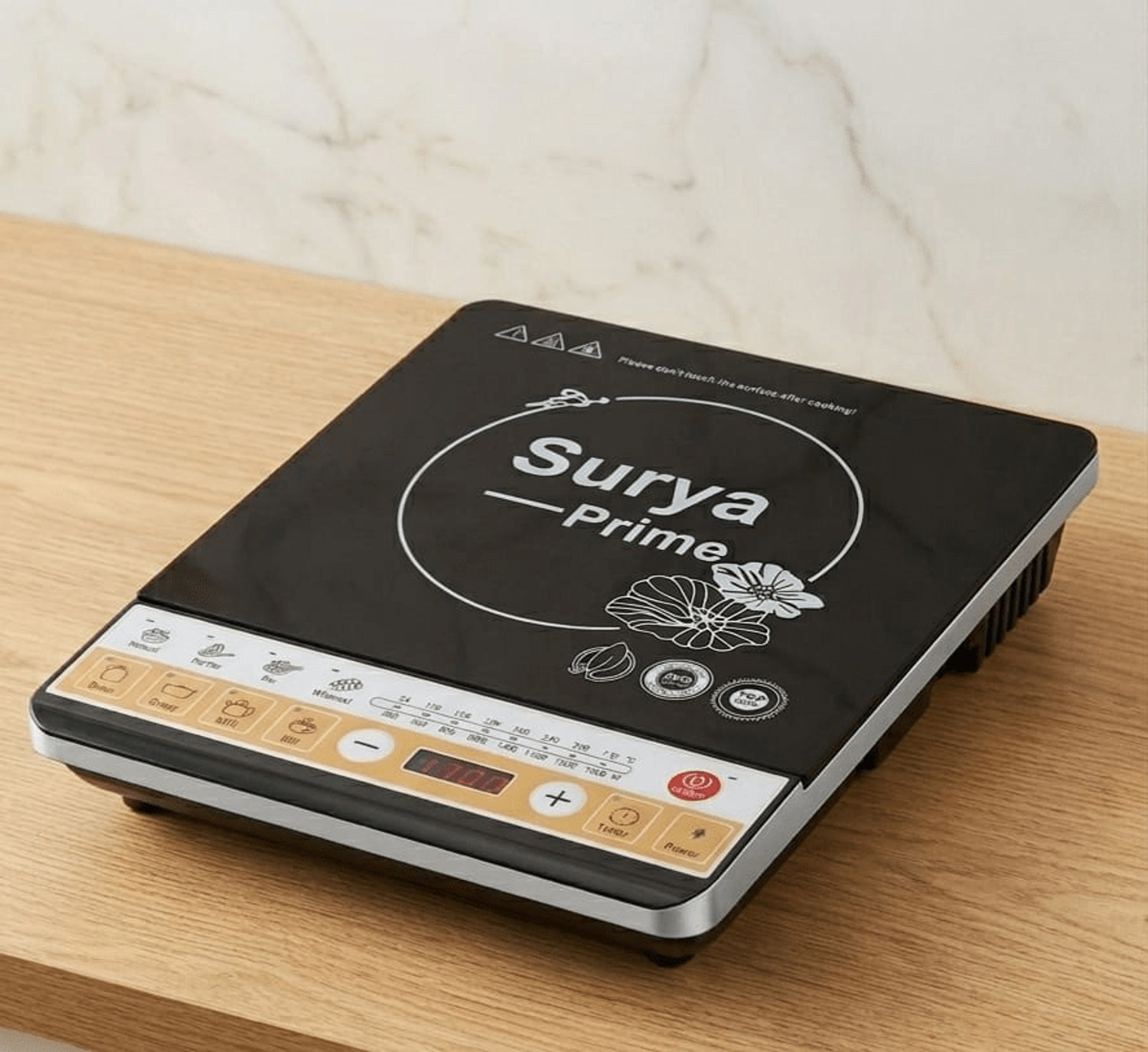 Image of Baltra 1400 W Induction Cooktop Push Button (Black, BIC-146)