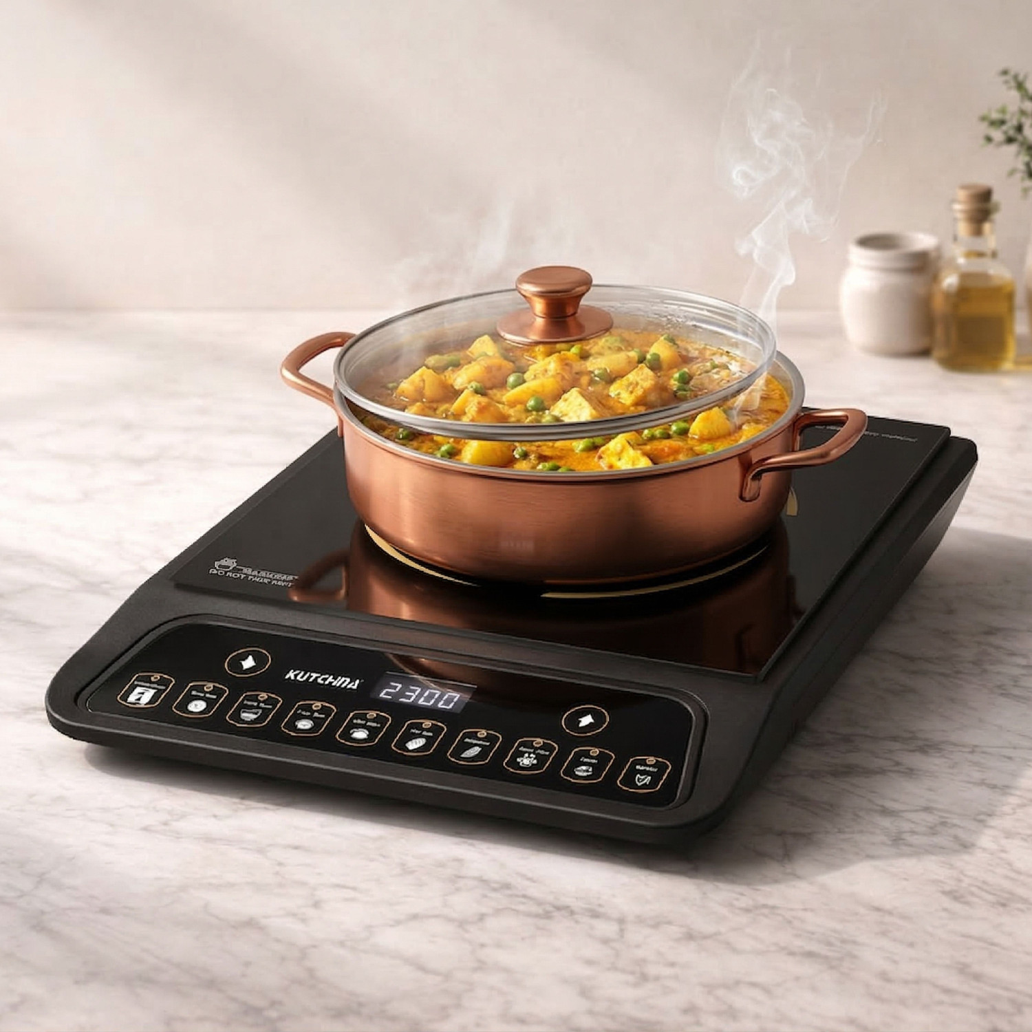 Image of Kutchina 2000 W Infrared Cooktop Push Button (Black, BOLT EXCEL)