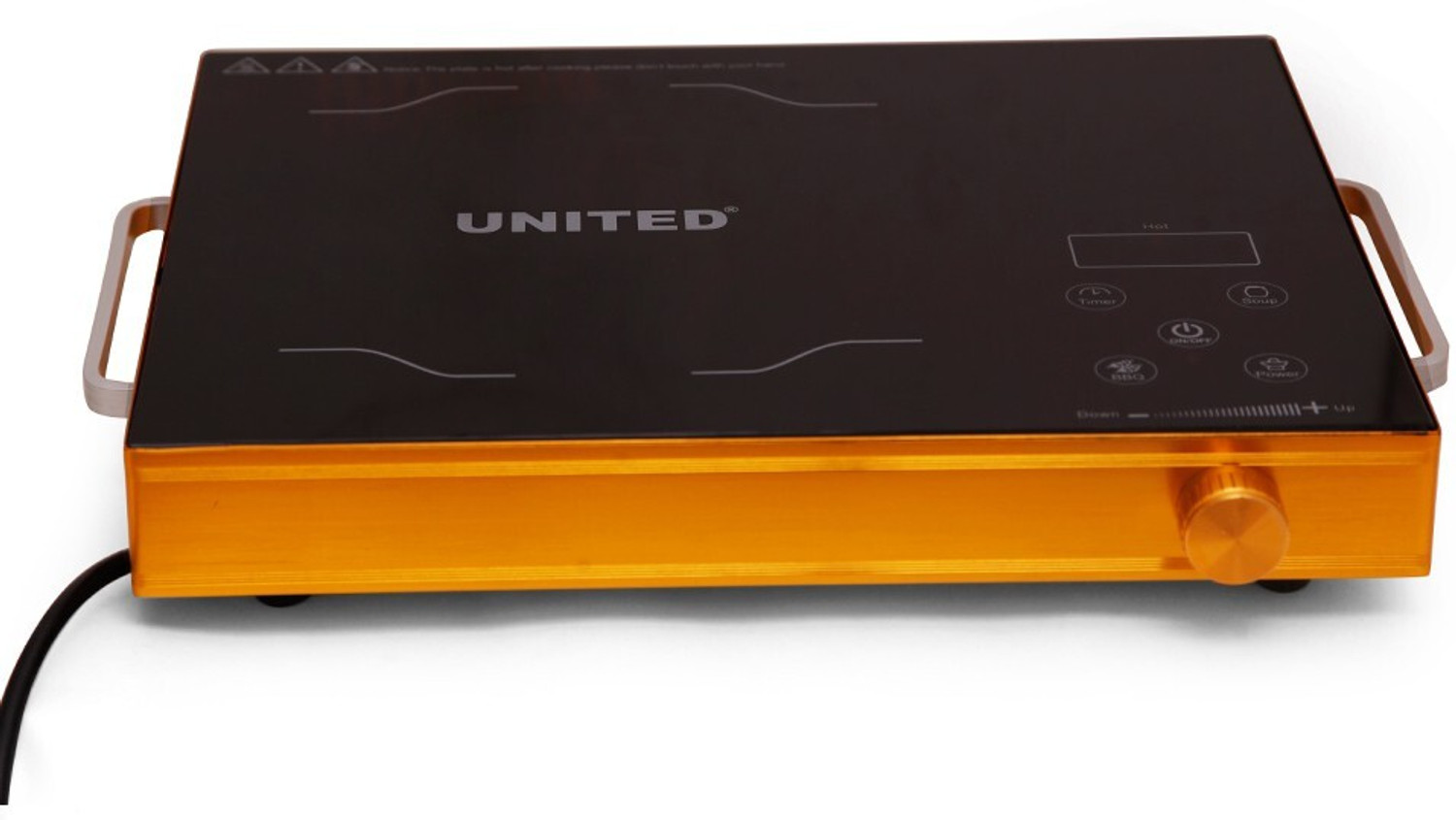 Image of United 2000 W Radiant Cooktop Push Button (Black, DT555)