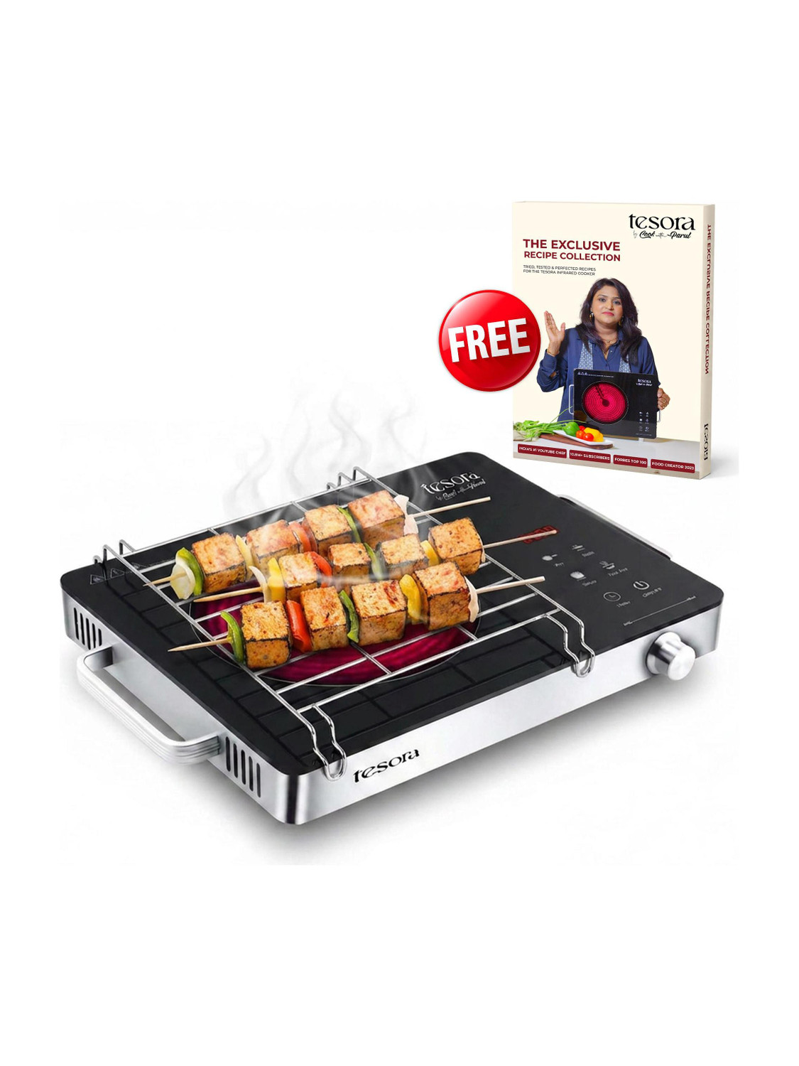 Image of TRENDING TREASURES 500 W Radiant Cooktop Jog Dial (Yellow, Yellow 500W Instant Coal Heater Hookah Charcoal Burner BBQ Coal Starter)