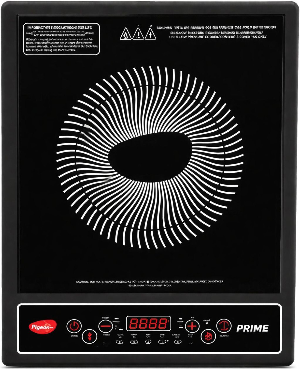 Image of Pigeon 1800 W Induction Cooktop Push Button (Black, Prime Induction)