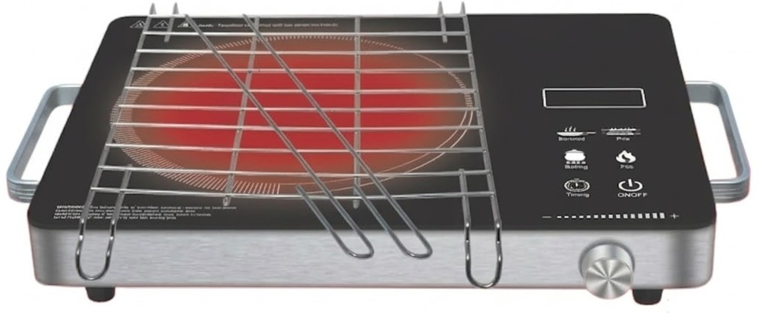 Image of Parik Enterprises 2200 W Induction Cooktop Touch Panel (Black, 2200 W Induction Cooktop Touch Panel (Black, PIRC 1.0))
