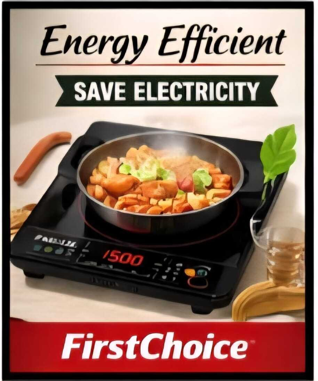 Image of Firstchoice 2000 W Induction Cooktop Touch Panel (Black, FC 109 BHARAT)