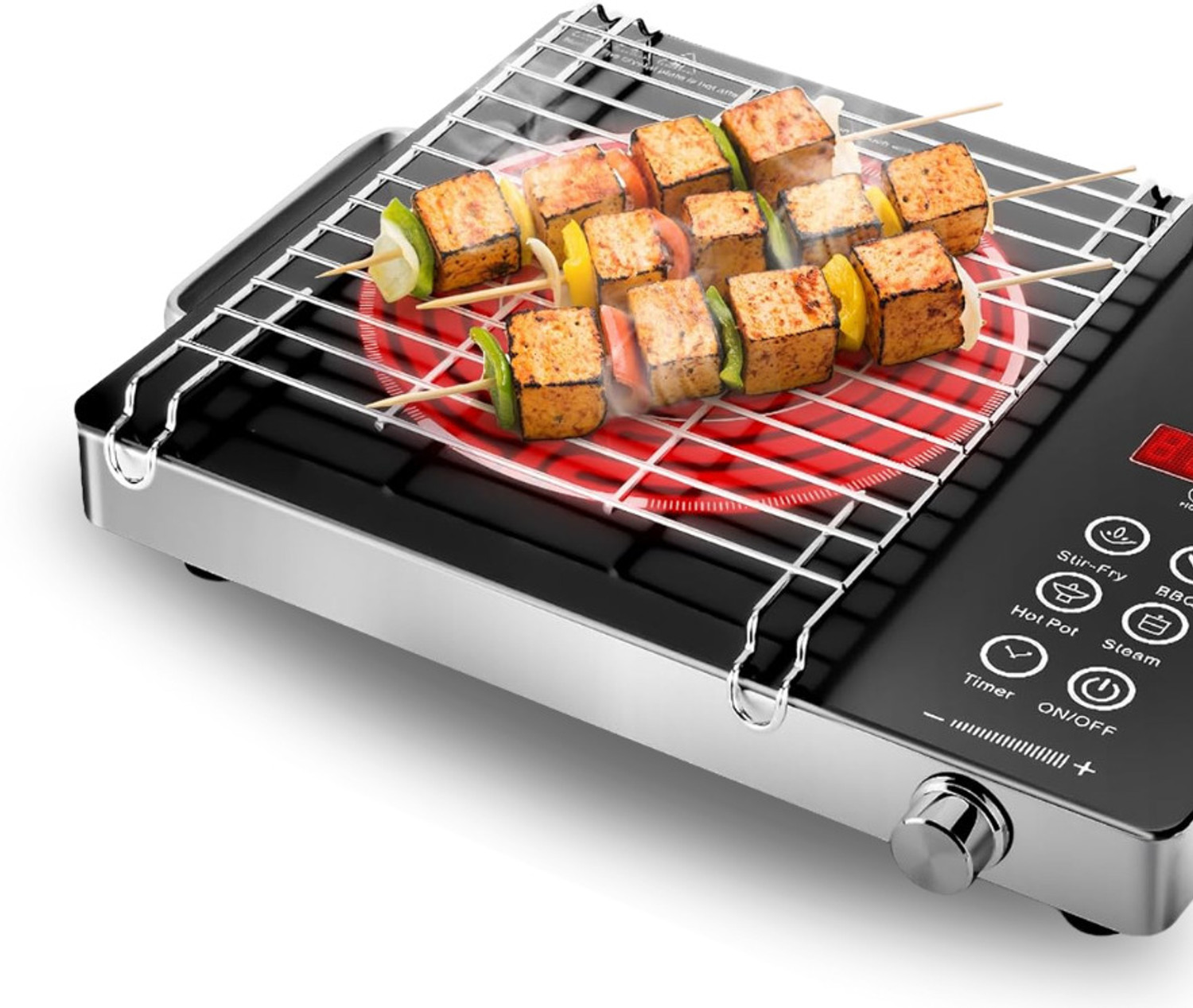 Image of BHARATDHWAJ 2200 W Infrared Cooktop Touch Panel (Black, I-10)