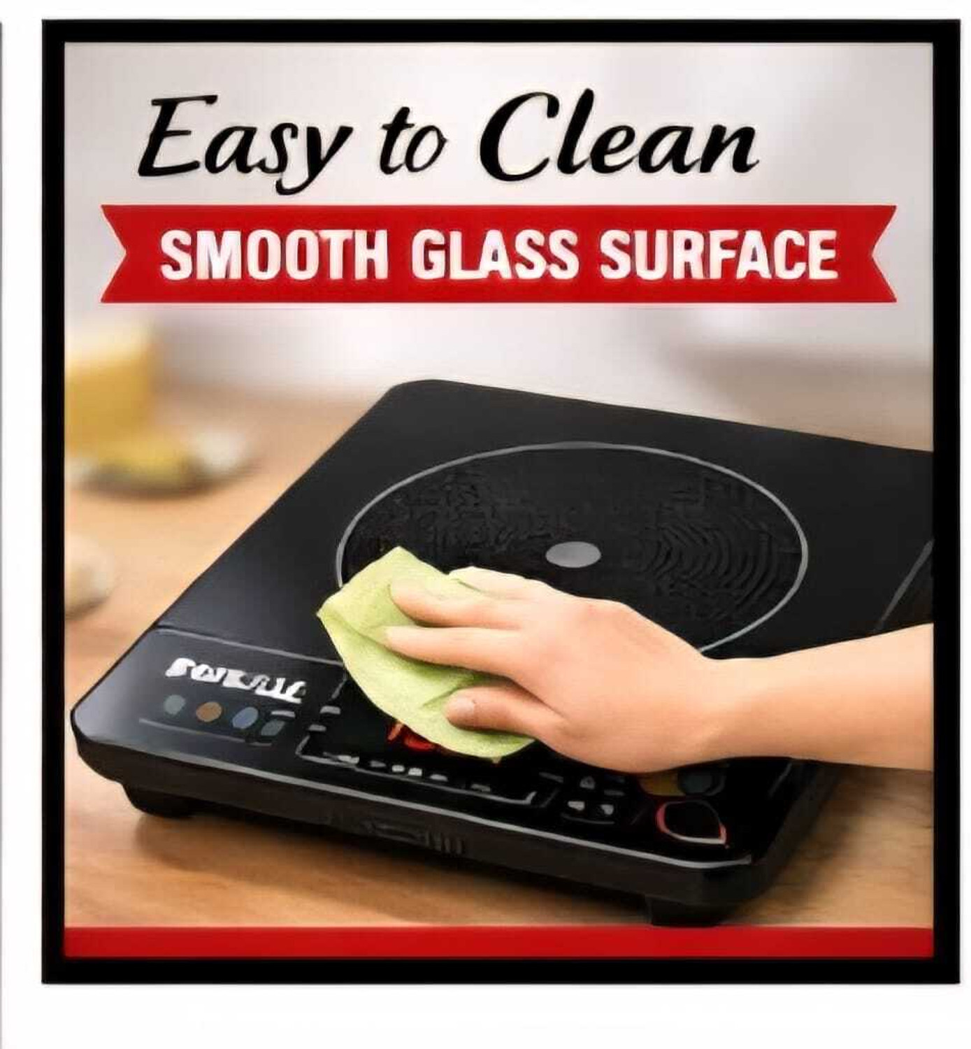 Image of Firstchoice 2000 W Induction Cooktop Touch Panel (Black, FC 109 BHARAT)