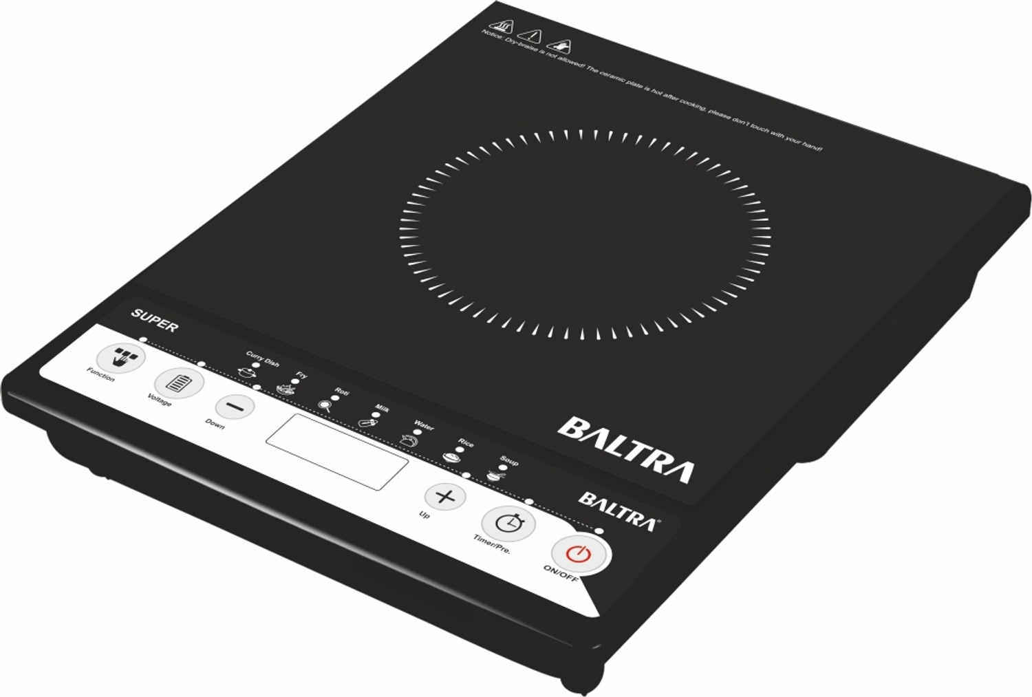 Image of Baltra 2400 W Infrared Cooktop Touch Panel, Jog Dial (Black, BIC-162, Magic)