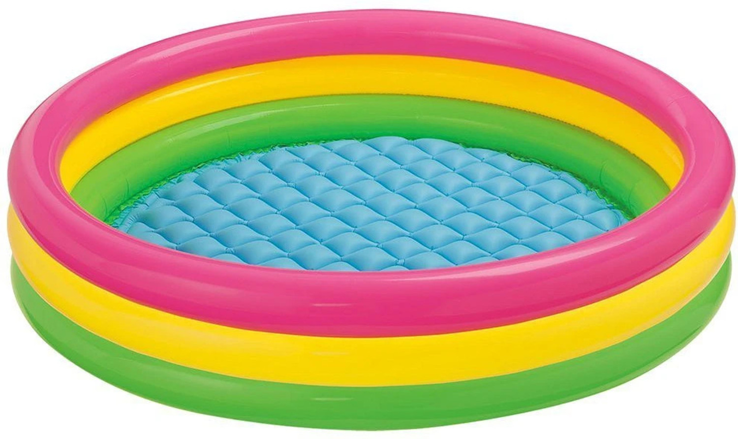 Image of EDENGLOW 8.5 FT. Bath tub for Baby Inflatable Rectangular Pool with Air Pump Family Pool Inflatable Swimming Pool (Blue)