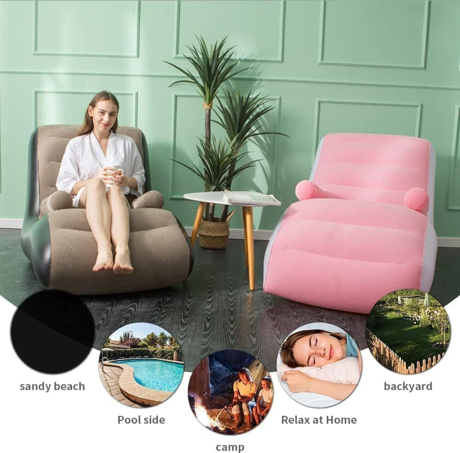 Image of sofaxyz 1 Seater Single Plastic Pull Out Sofa Cum Bed (Finish Color - black Delivery Condition - DIY(Do-It-Yourself))