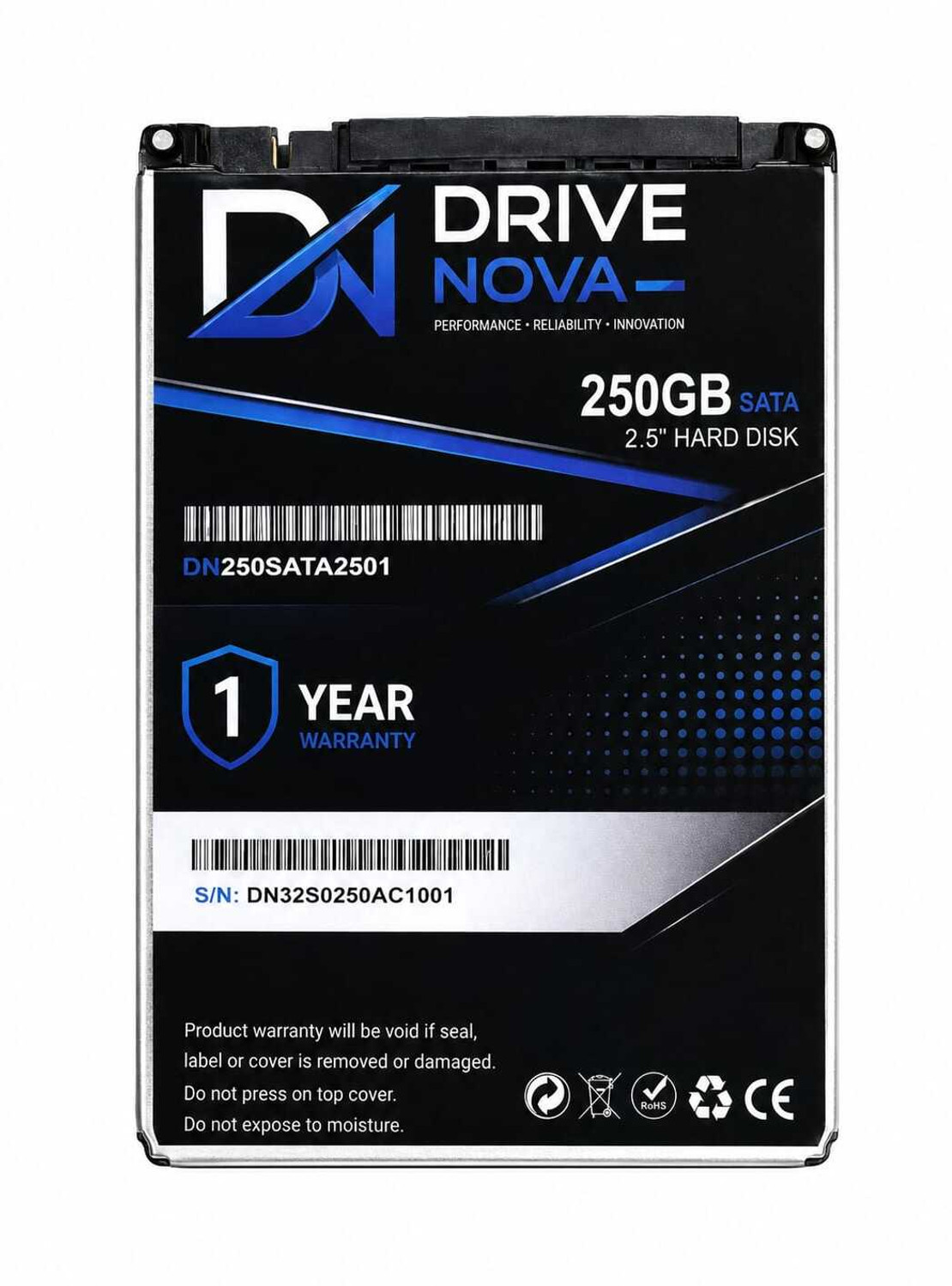 Image of WD Blue 500 GB Desktop Silver SATA III Internal Hard Disk Drive (HDD) (WD5000AAKX) (Interface: SATA III, Form Factor: 3.5 Inch)