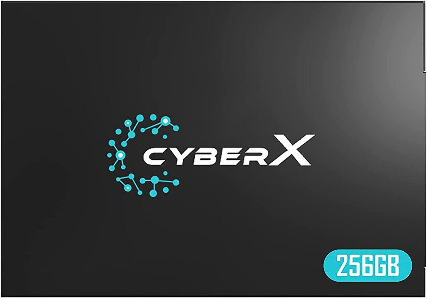 Image of CYBERX SATA SSD 256 GB All in One PC's, Desktop, Laptop Black SATA Internal Solid State Drive (SSD) (2.5 inch SSD) (Interface: SATA, Form Factor: 2.5 Inch)