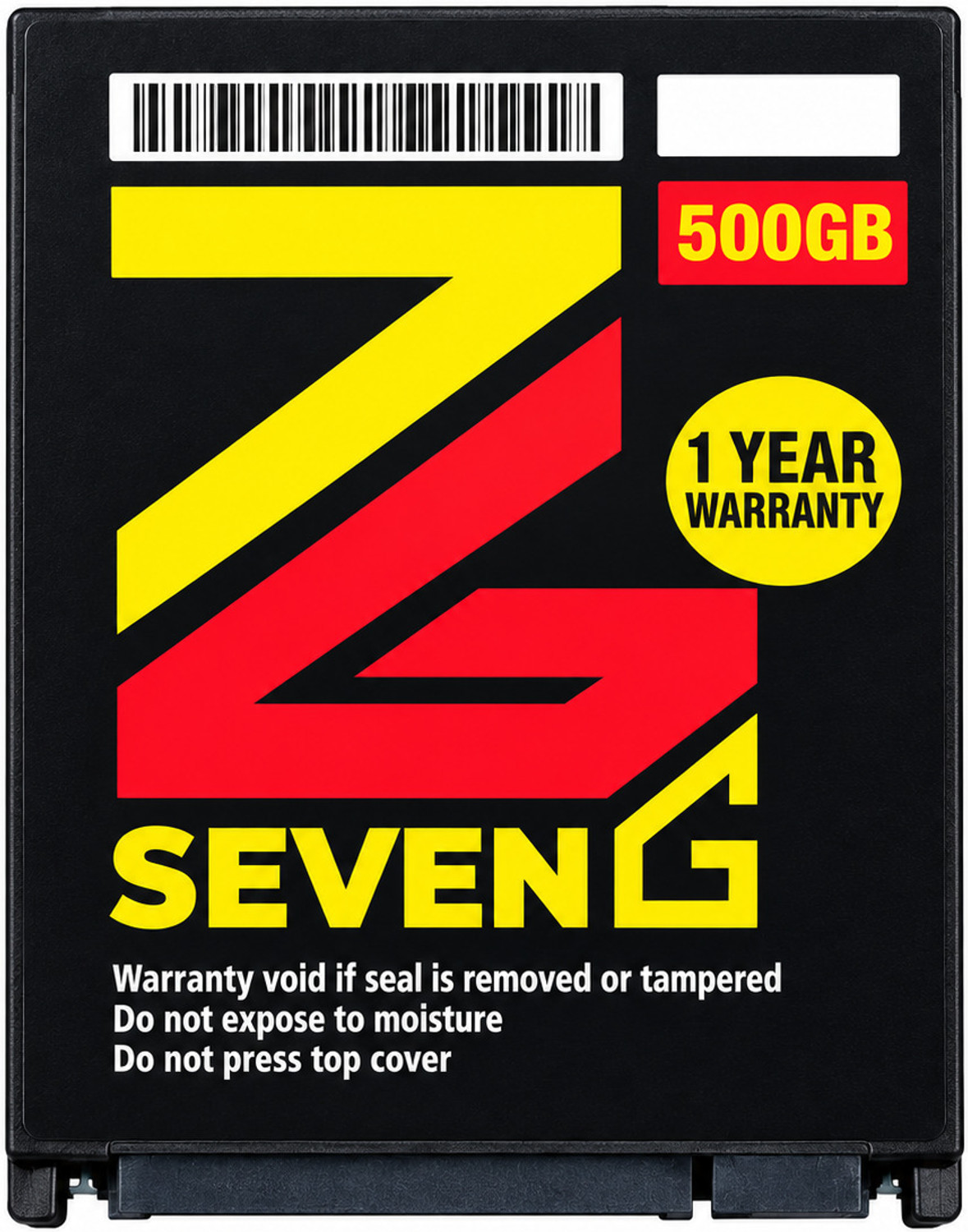 Seven G 7G2.5 500 GB All in One PC's, Desktop, Laptop Black SATA III Internal Hard Disk Drive (HDD) (SevenG5002.5)