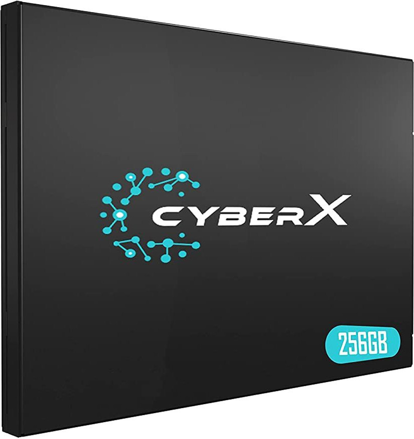 Image of CYBERX SATA SSD 256 GB All in One PC's, Desktop, Laptop Black SATA Internal Solid State Drive (SSD) (2.5 inch SSD) (Interface: SATA, Form Factor: 2.5 Inch)