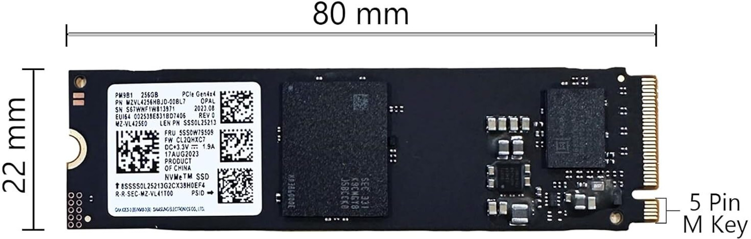 Image of TOSHIBA Internal Hard Drive 256 GB Laptop Blue PCIe NVMe Internal Solid State Drive (SSD) (256GB M.2 2280 SSD (Solid State Drive) NVMe PCIe Model: THNSN5256GPUK - OEM) (Interface: PCIe NVMe, Form Factor: M.2)