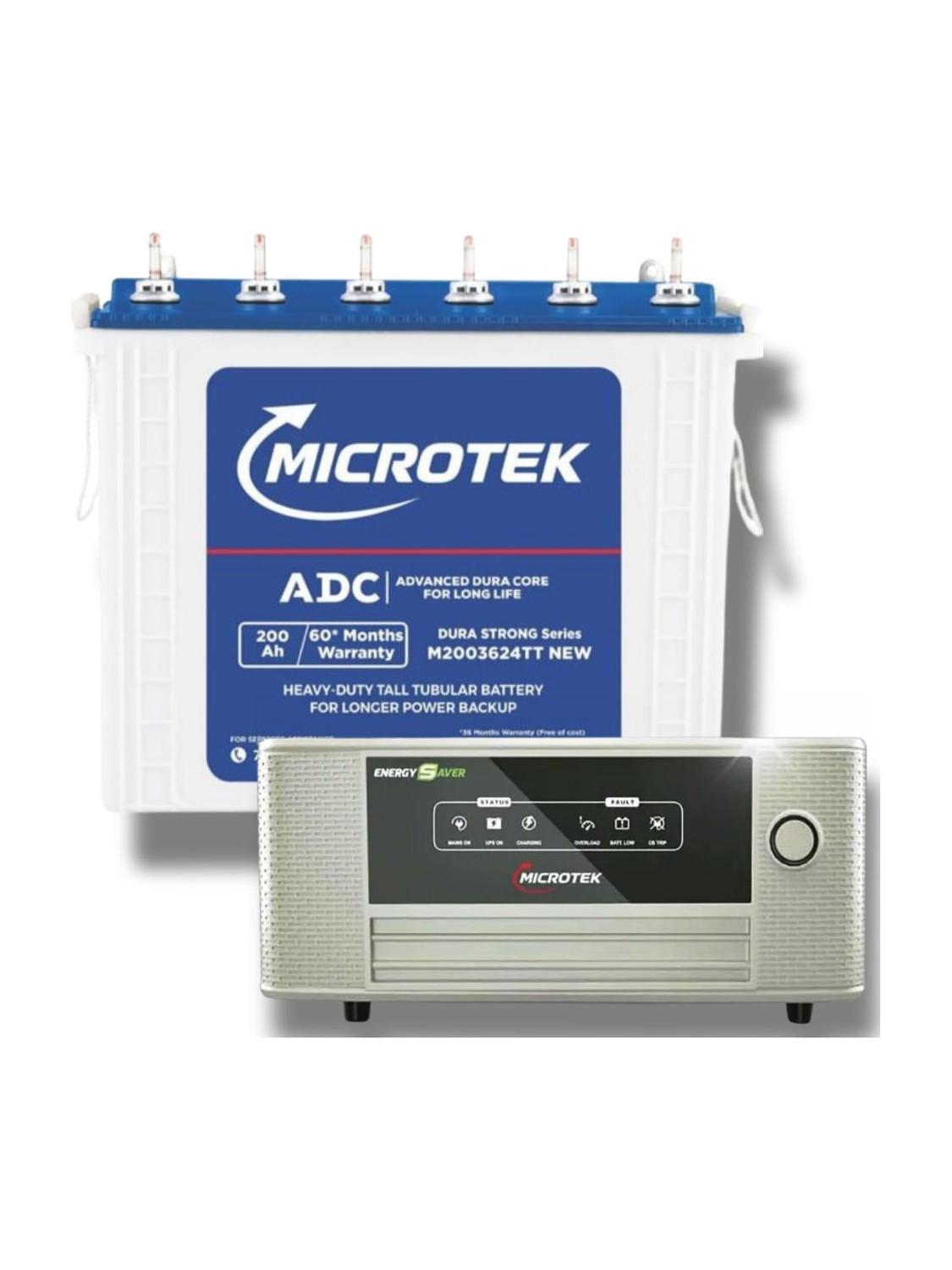 Microtek 200 Ah Tubular Inverter Battery - Image 1
