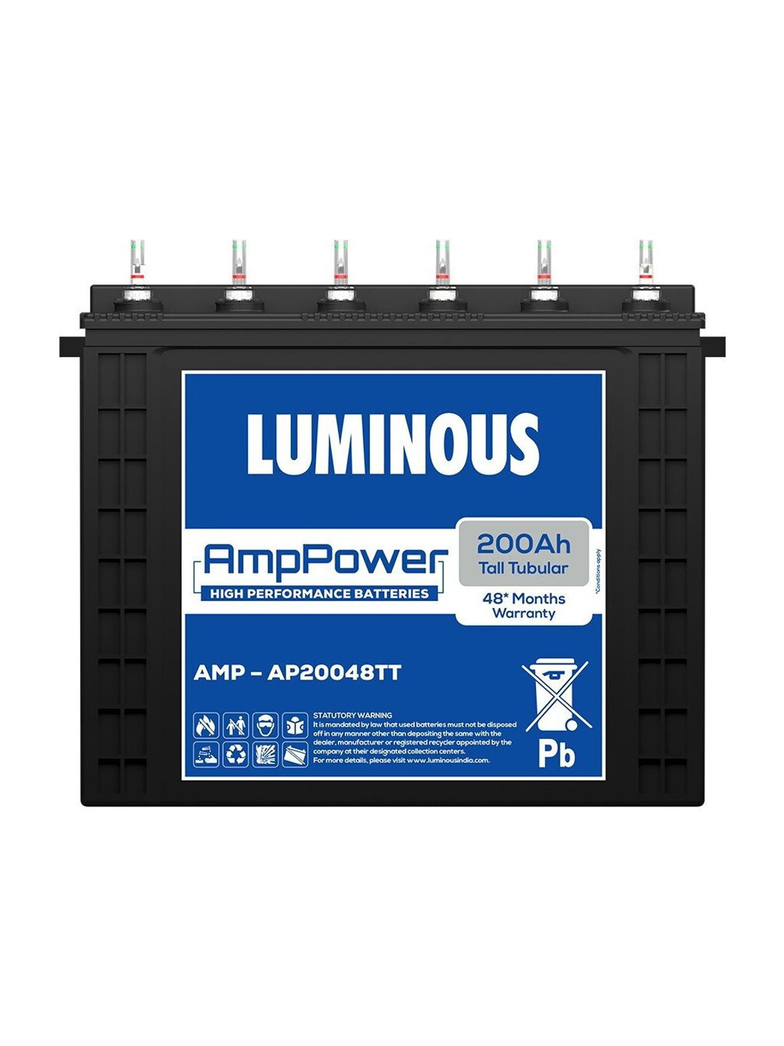 LUMINOUS 48 Months Warranty Tubular Inverter Battery