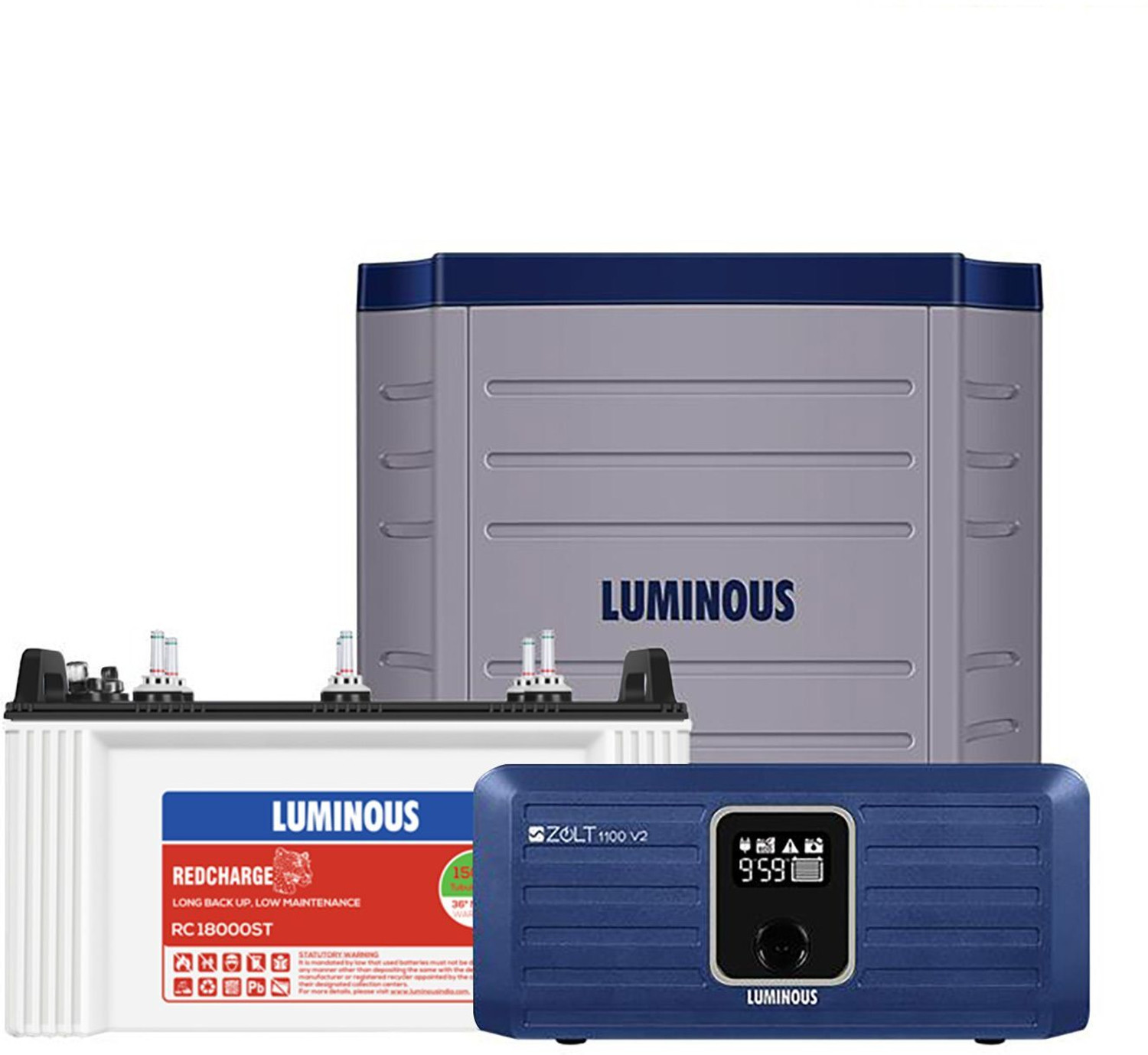 Image of LUMINOUS OPTIMUS 2300+ (2KVA / 24V) with 36 Months Warranty Pure Sine Wave Inverter (2000 VA)