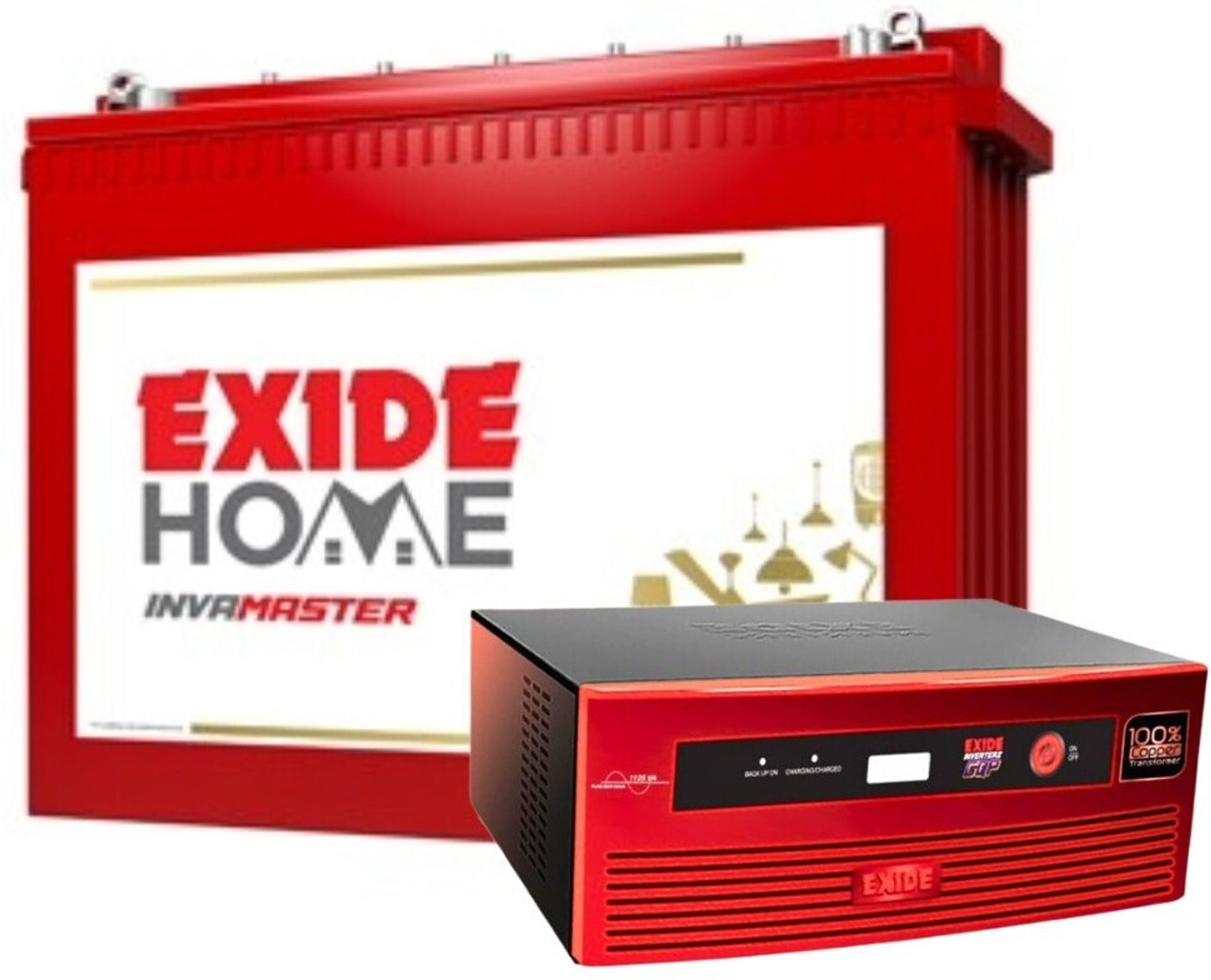 Image of EXIDE 60 Months Warranty Tubular Inverter Battery (250 Ah, IMTT2200)
