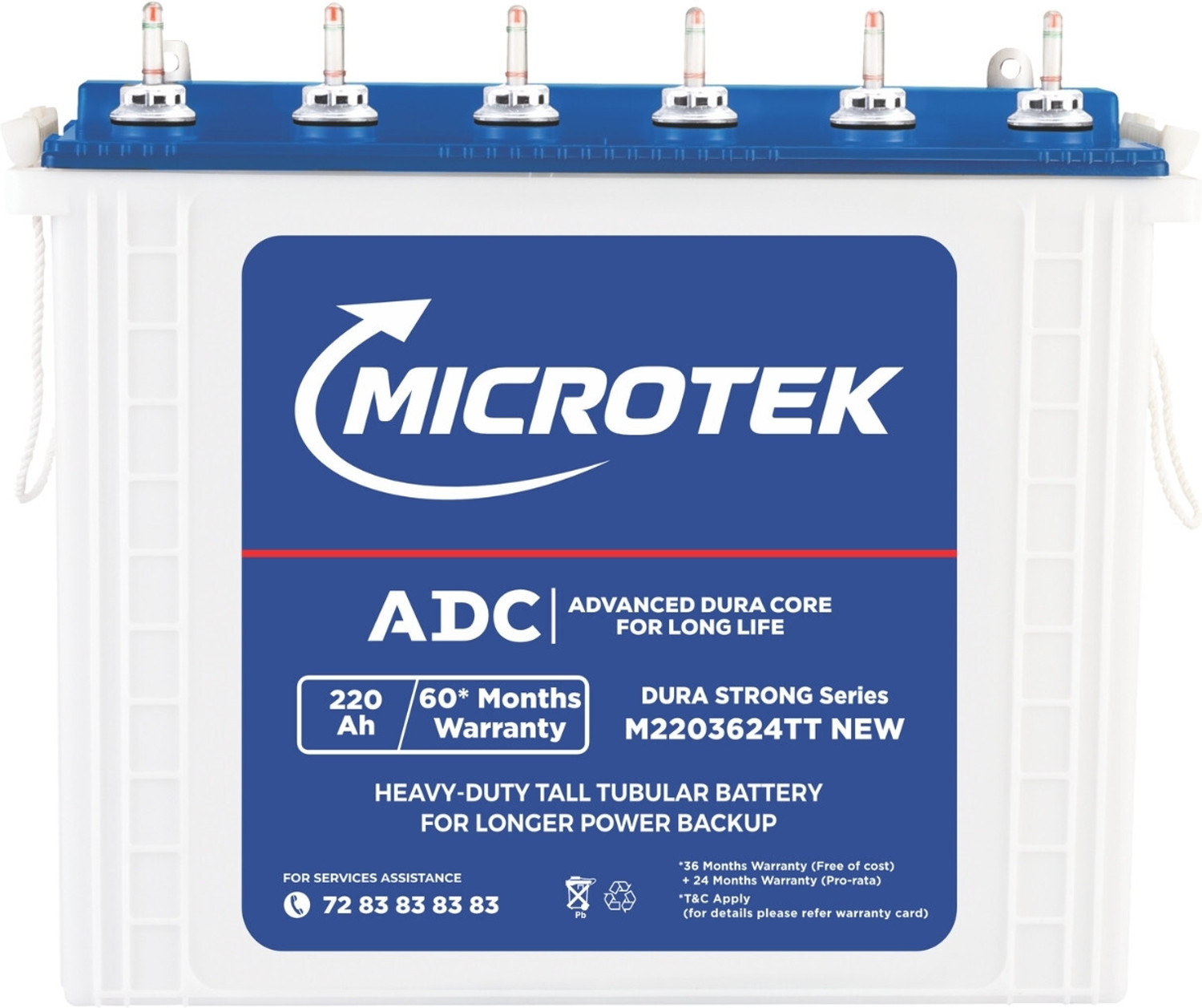 Image of EXIDE 60 Months Warranty Tubular Inverter Battery (250 Ah, IMTT2200)
