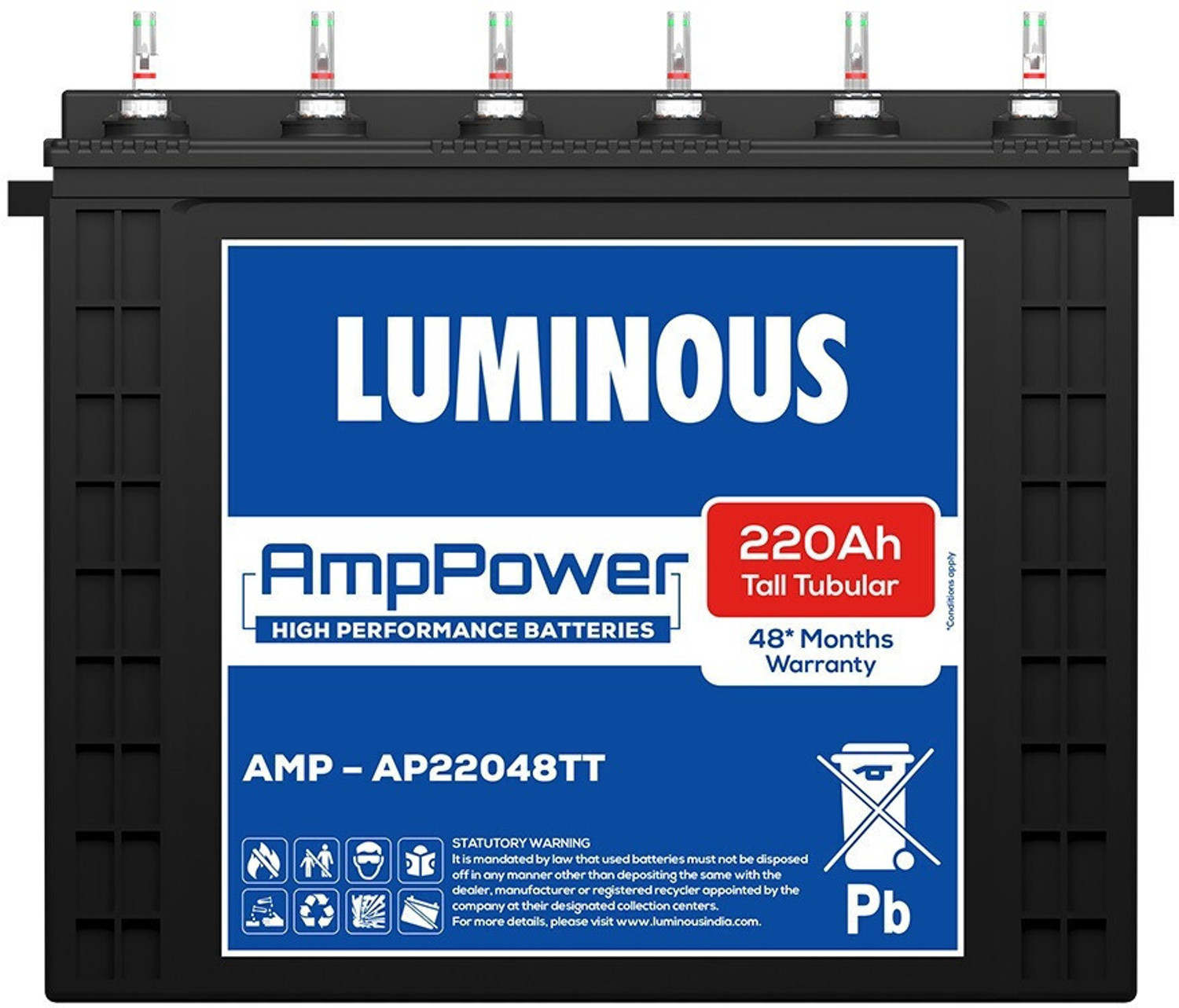 Image of EASTMAN 120 Months Warranty Tubular Inverter Battery (300 Ah, EM300P)