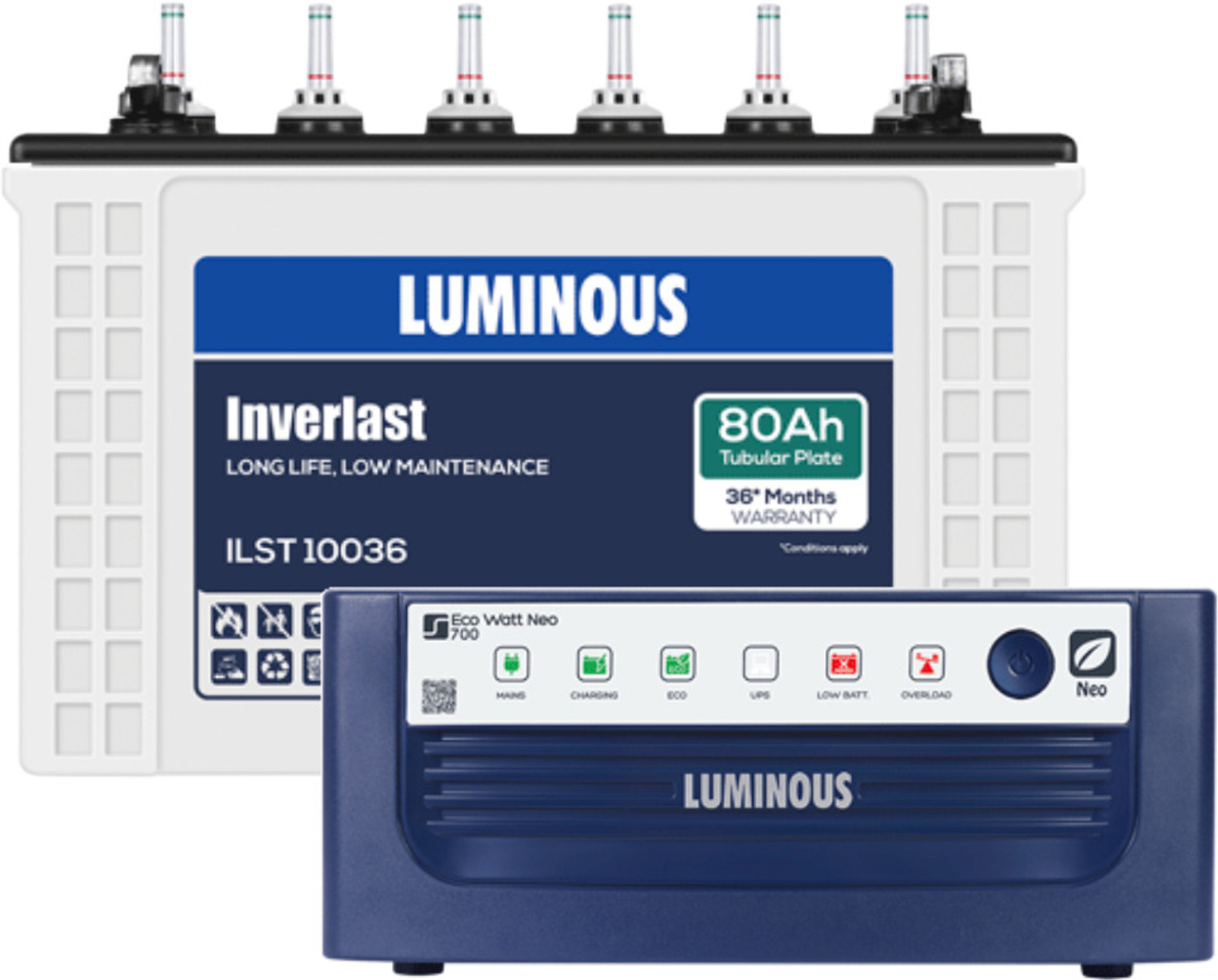 Image of LUMINOUS NXG1500 NXG1500 with 2 Year Warranty Solar Compatible Pure Sine Wave Inverter (1200 VA)