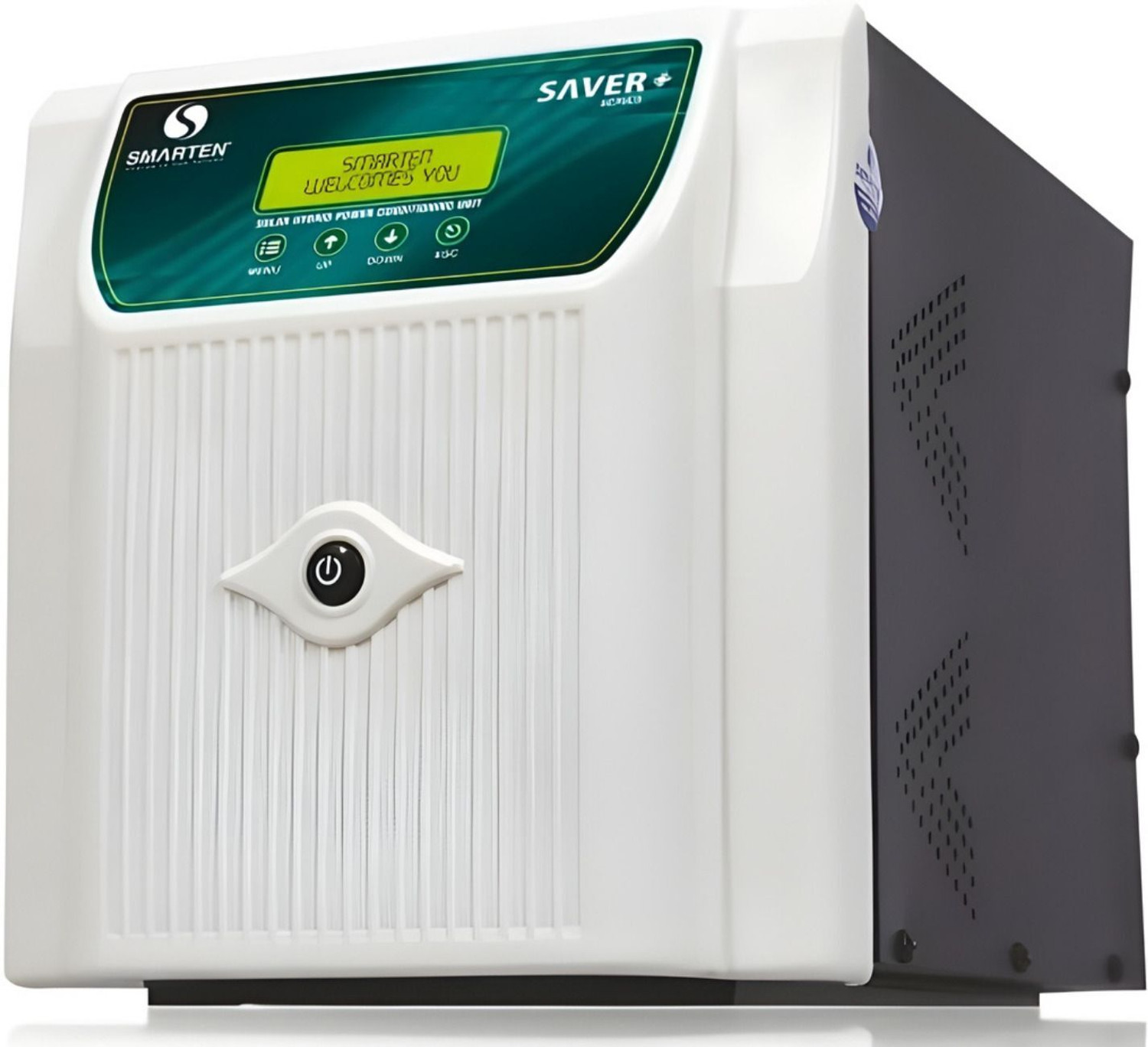 Image of SMARTEN-Fusion is the future SAVER+ 2675 / 24V Dual Battery Supports, 70A Solar Controller, Inverter For Heavy Load Use with 36 Months Warranty Solar Compatible Pure Sine Wave Inverter (2650 VA)