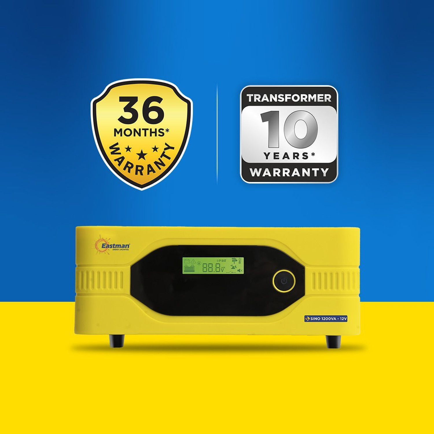 Image of EASTMAN Sino 1200 VA /12V with 36 Months Warranty Pure Sine Wave Inverter (1200 VA)