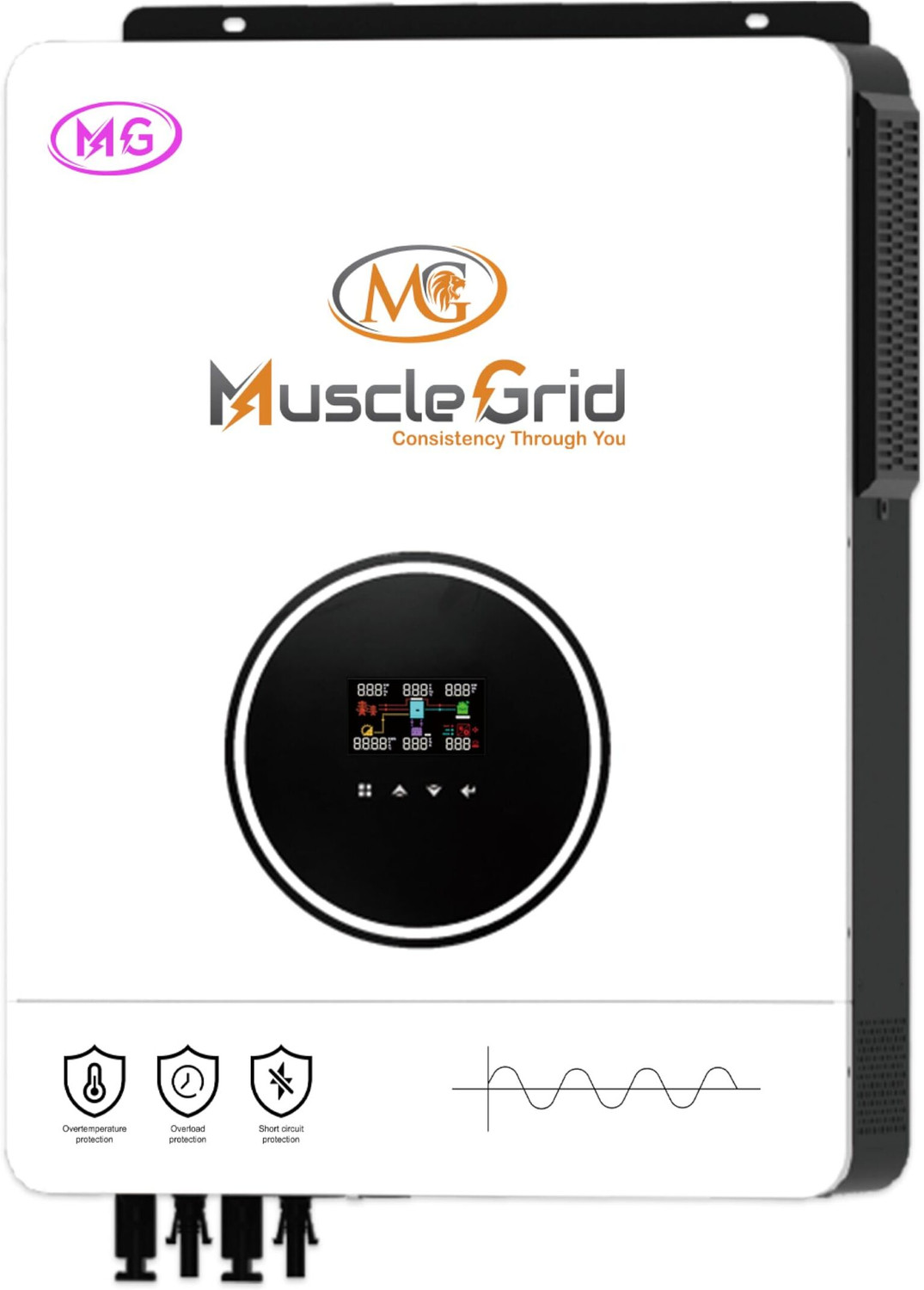 MuscleGrid Industries 10.2kW 48V MG-B0CGQ3K9DG with 2 Year Warranty Solar Compatible Pure Sine Wave Inverter