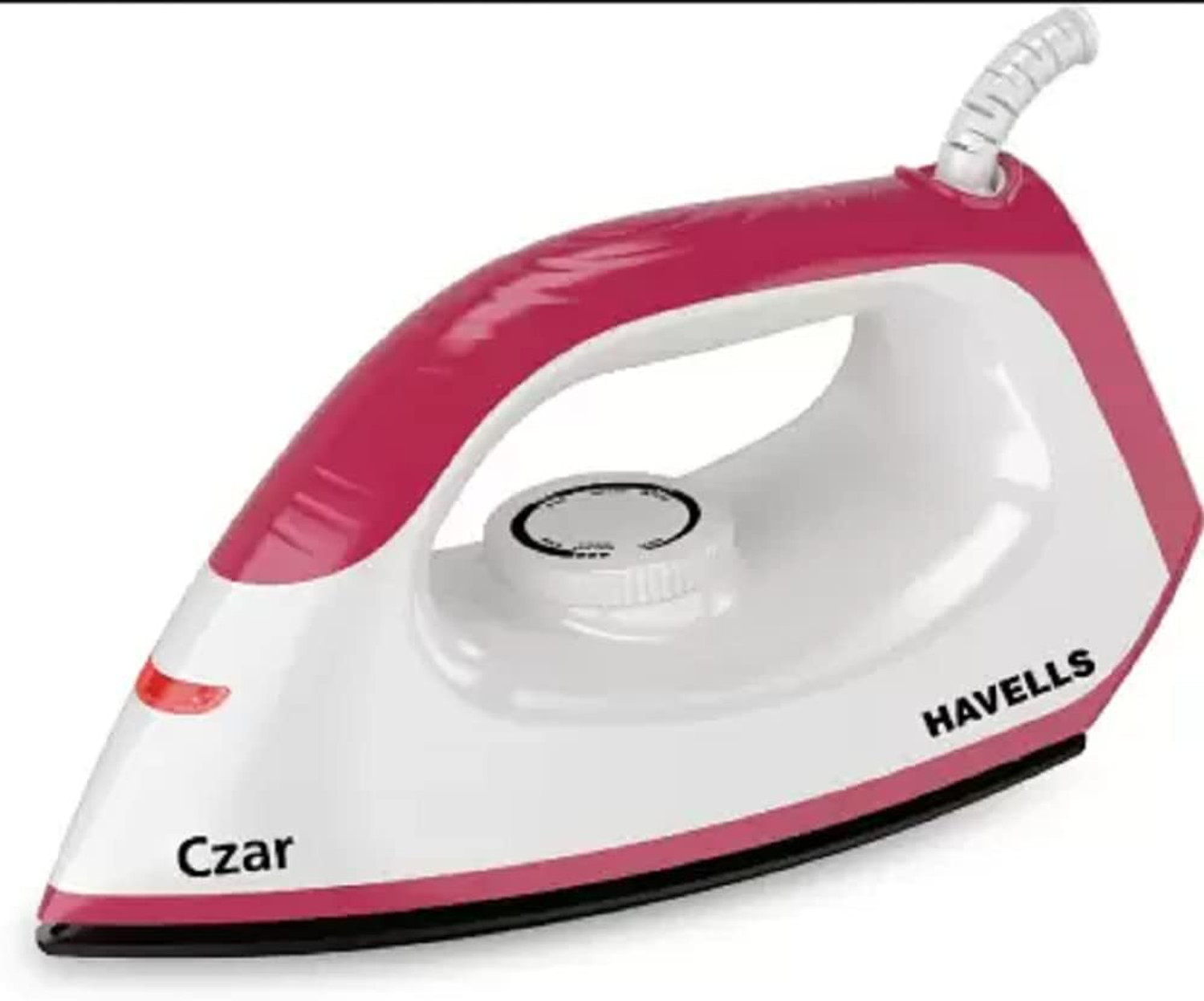 Image of HAVELLS Czar 1000 W Dry Iron (White & Ruby)