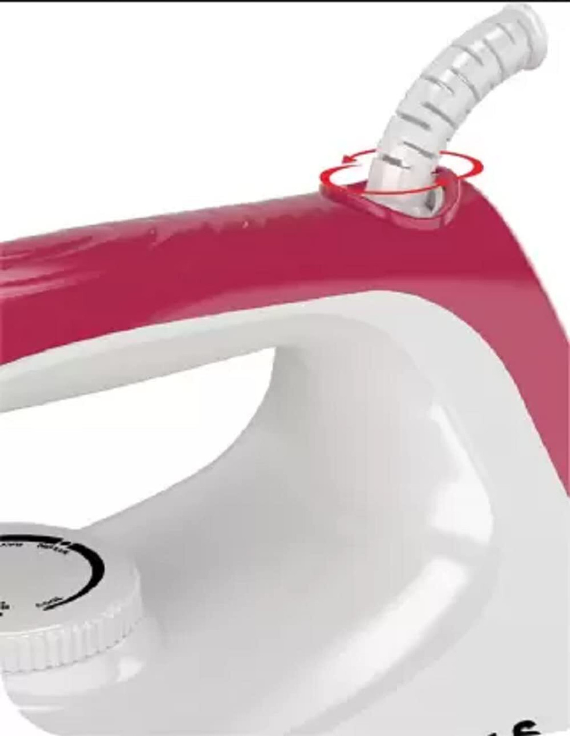 Image of HAVELLS Czar 1000 W Dry Iron (White & Ruby)
