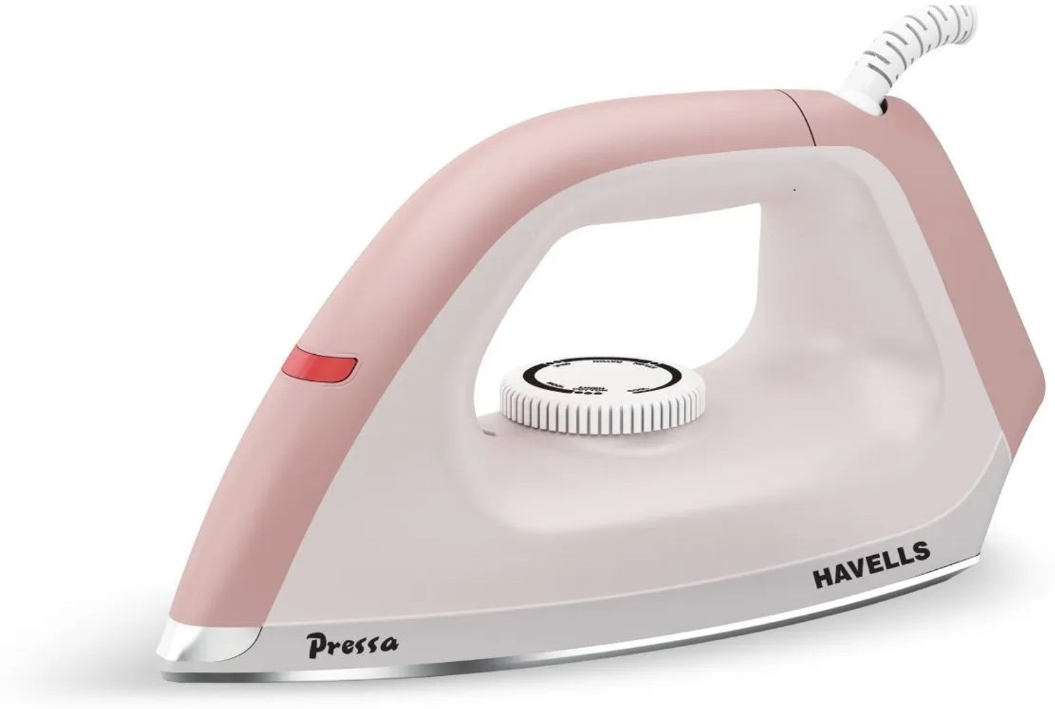 Image of HAVELLS Czar 1000 W Dry Iron (White & Ruby)