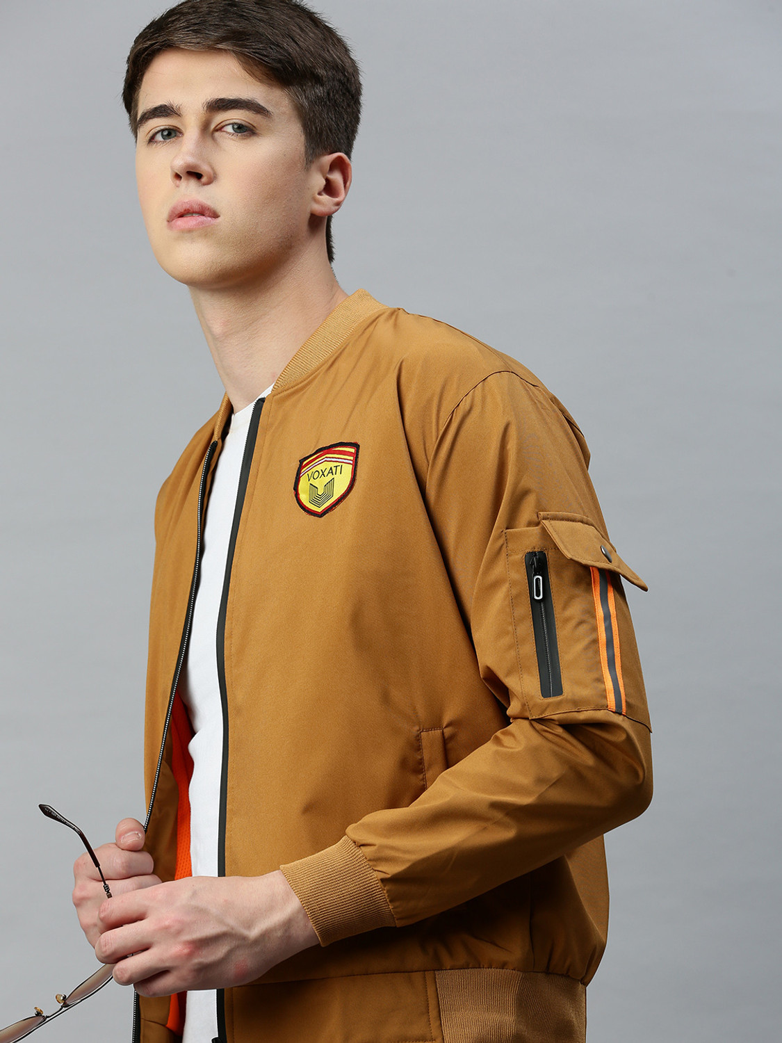 Image of VOXATI Men Washed Denim Jacket