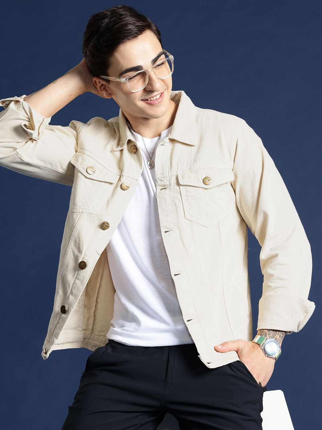 Mast & Harbour Blue Denim Jacket - Image 6