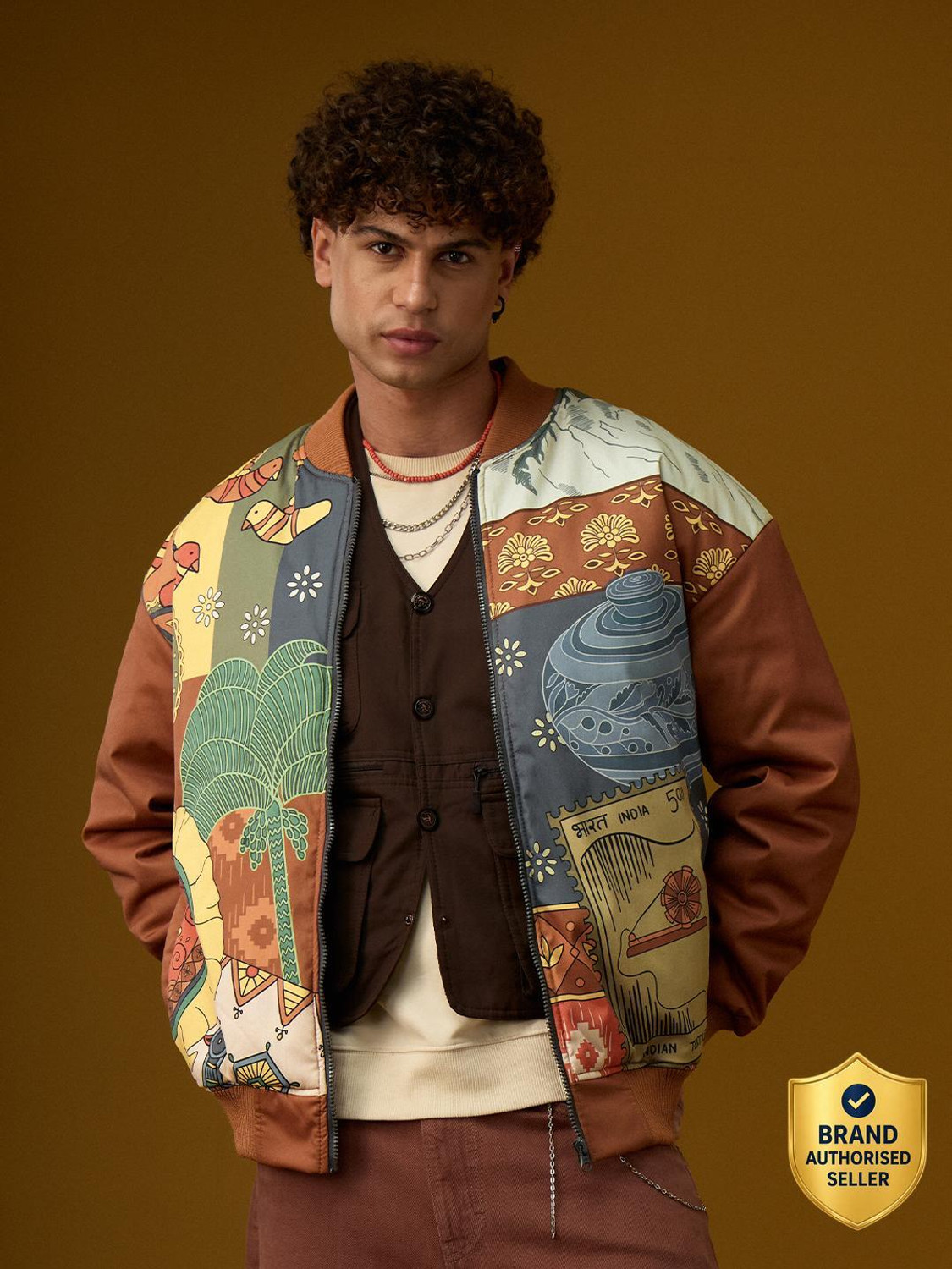 The Souled Store Full Sleeve Graphic Print Men Jacket - Image 5
