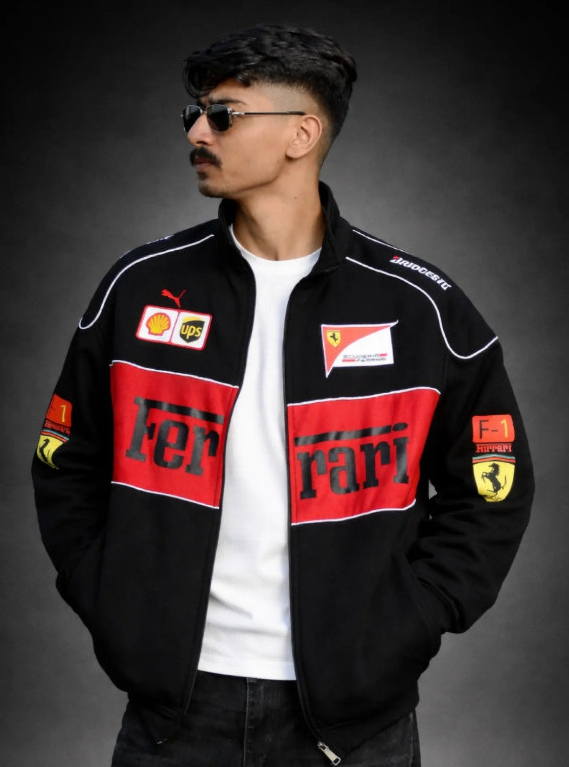 Qabila Apparels Printed Sports Jacket - Image 1