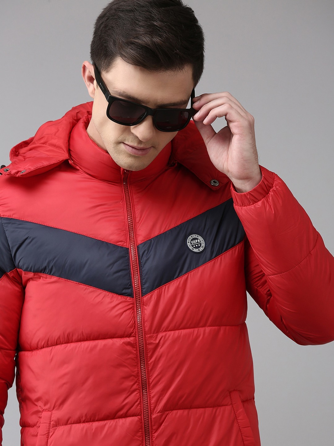 Image of U.S. POLO ASSN. Men Colorblock Puffer Jacket