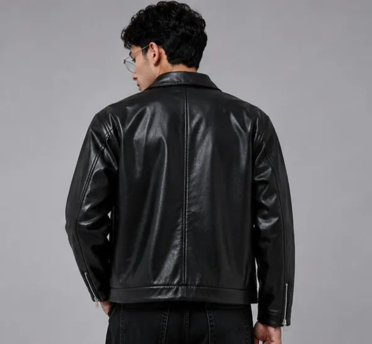 Image of dubster Men & Women Solid Leather Jacket