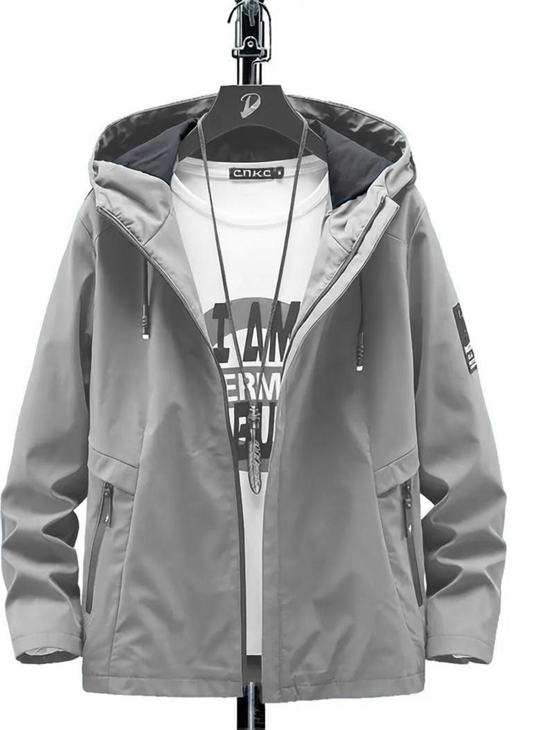 Image of BUGRASI TRADERS Men Colorblock Casual Jacket