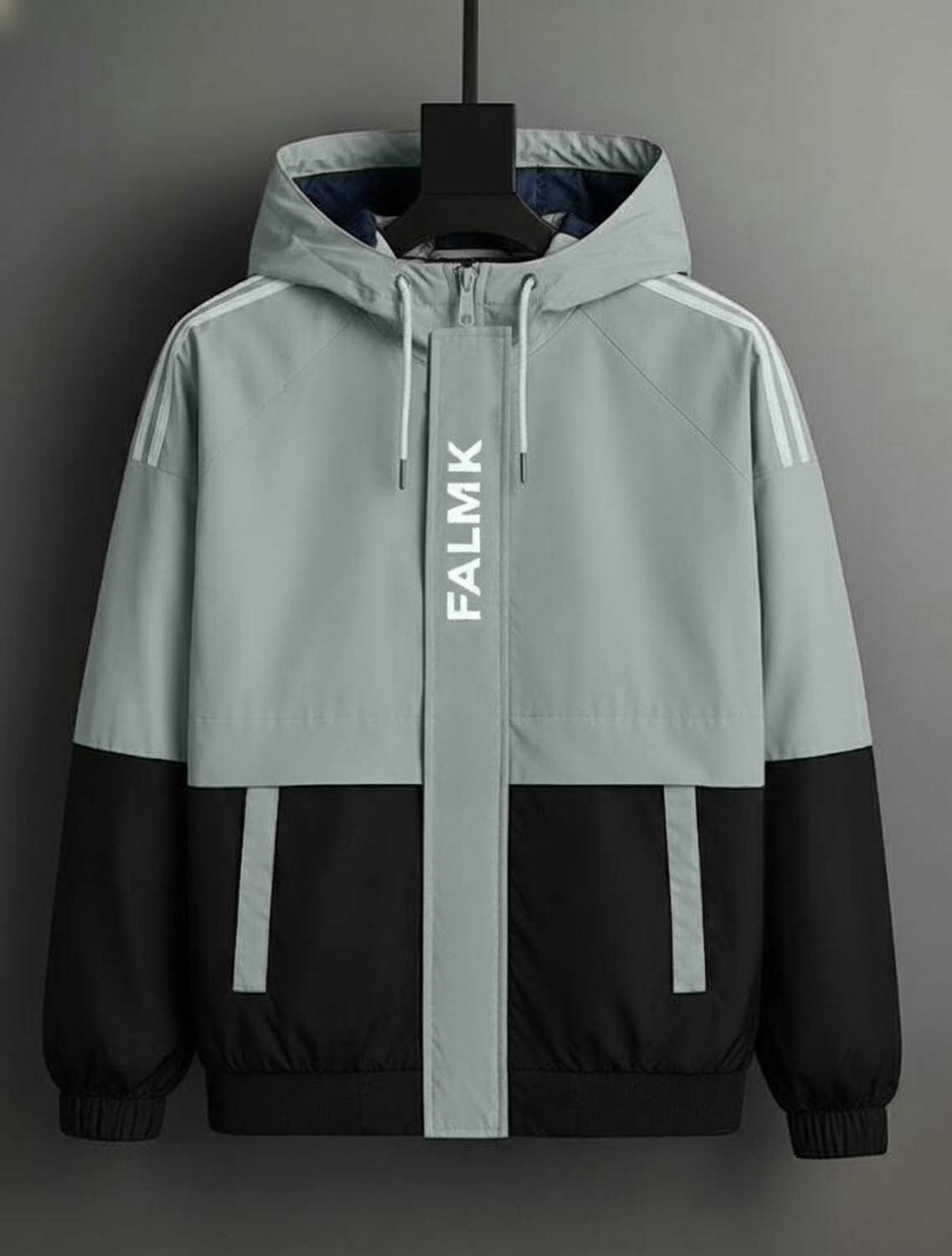 Image of BRIGHT KRAFT Men Colorblock Sports Jacket