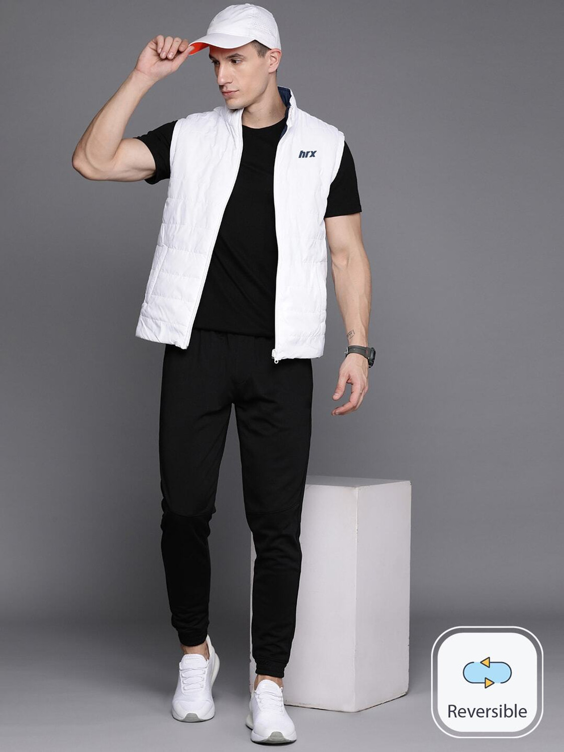 Image of HRX by Hrithik Roshan Men Solid Casual Jacket