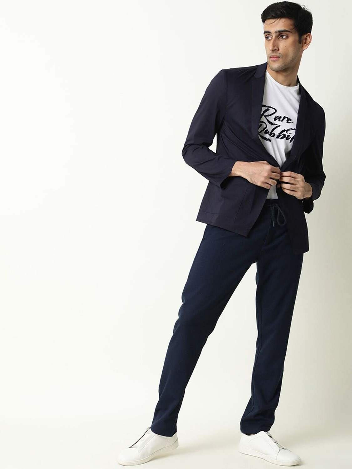 Image of RARE RABBIT Men Solid Casual Jacket