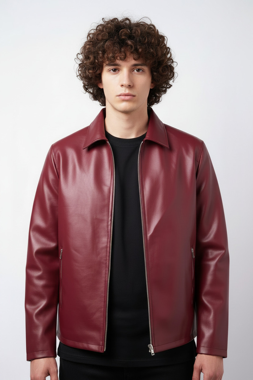 StyleNest Men & Women Solid Leather Jacket - Image 1